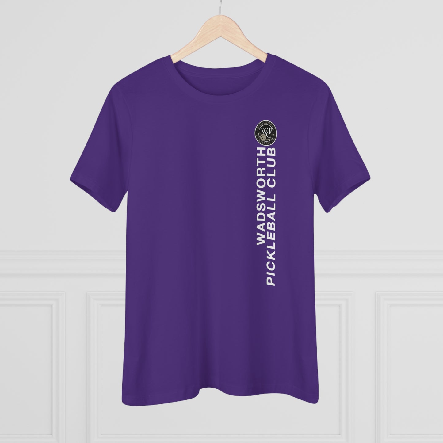 WPC VERTICAL WHITE, Relaxed Fit Women's T-shirt