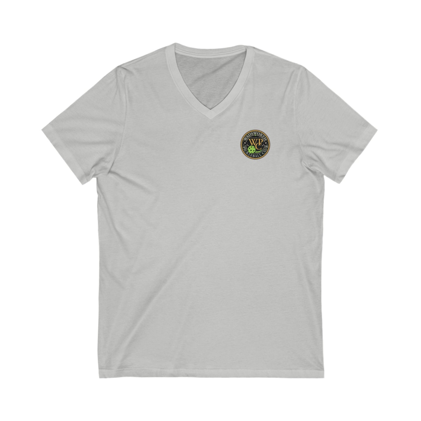 WPC COLOR POCKET LOGO (FRONT ONLY) - Unisex Jersey Short Sleeve V-Neck Tee