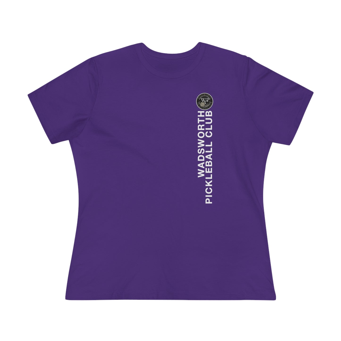 WPC VERTICAL WHITE, Relaxed Fit Women's T-shirt