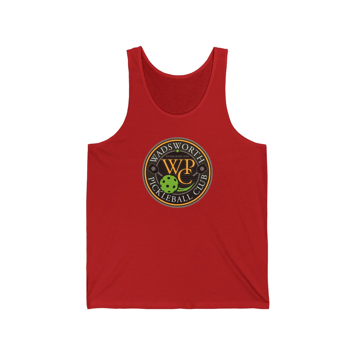 WPC COLOR LOGO (FRONT & PICKLEBALL BACK) - Unisex Jersey Tank