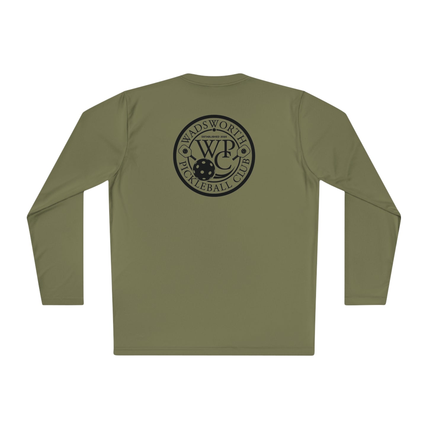 WPC WHITE-BLACK VERTICAL LOGO SPORT-TEK (FRONT & BACK) - Unisex Lightweight Long Sleeve Tee
