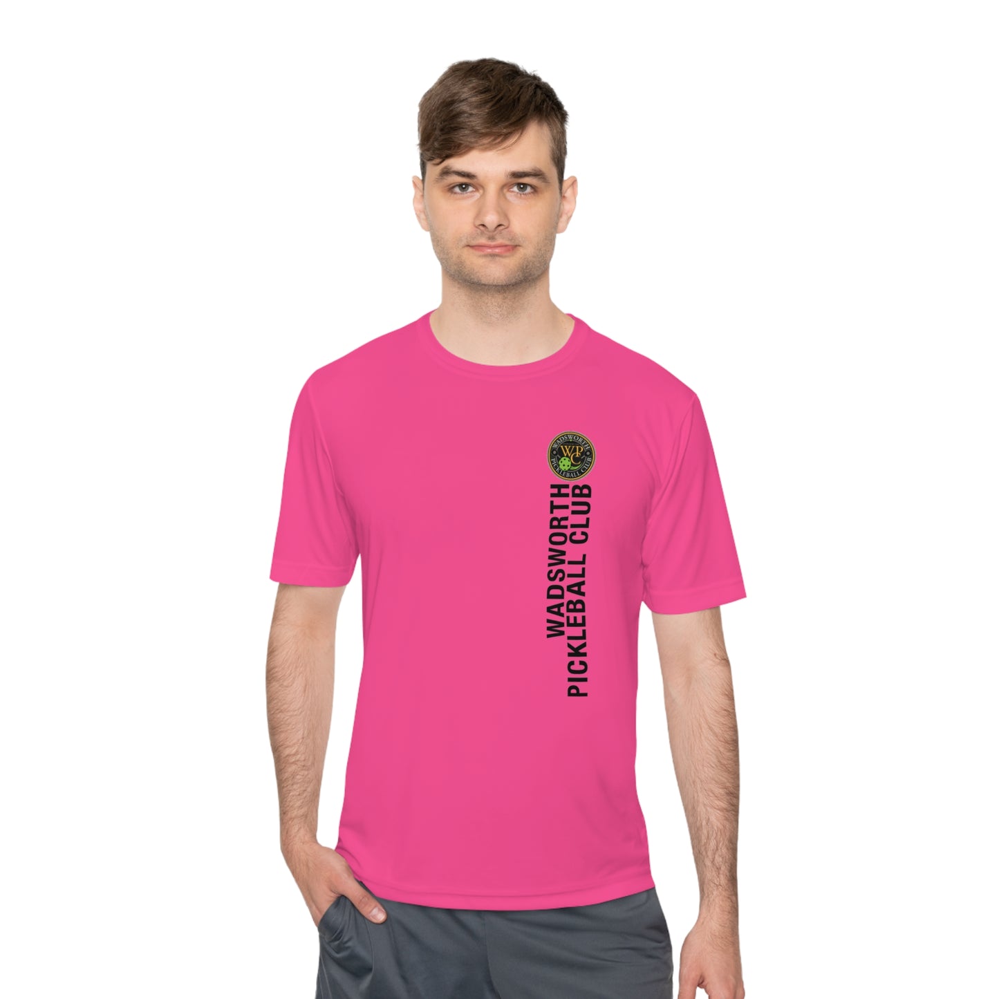 WPC COLOR VERTICAL LOGO SPORT-TEK (FRONT & LOGO BACK) - Unisex Moisture Wicking Tee