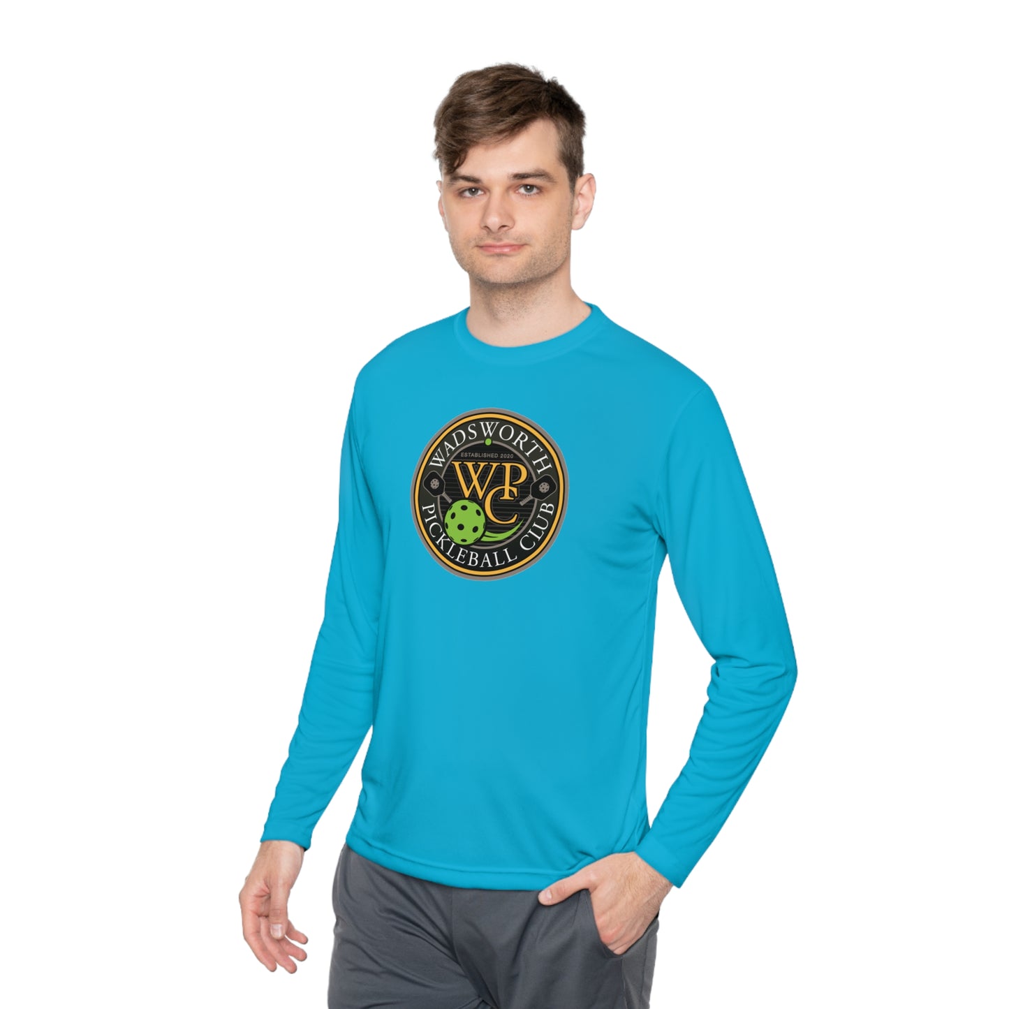 WPC COLOR LOGO SPORT-TEK (FRONT & PICKLEBALL BACK) - Unisex Lightweight Long Sleeve Tee