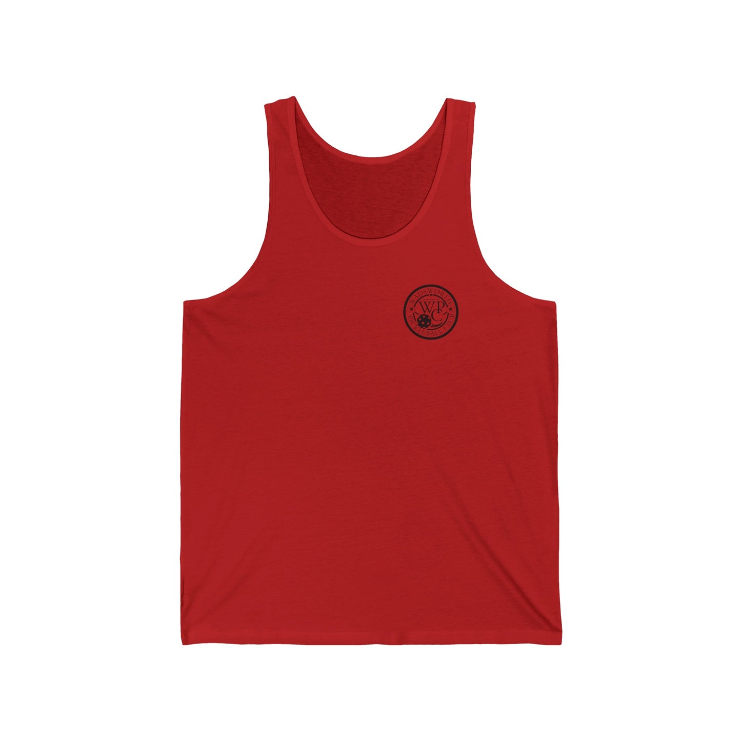 WPC WHITE-BLACK POCKET LOGO (FRONT & BACK) - Unisex Jersey Tank