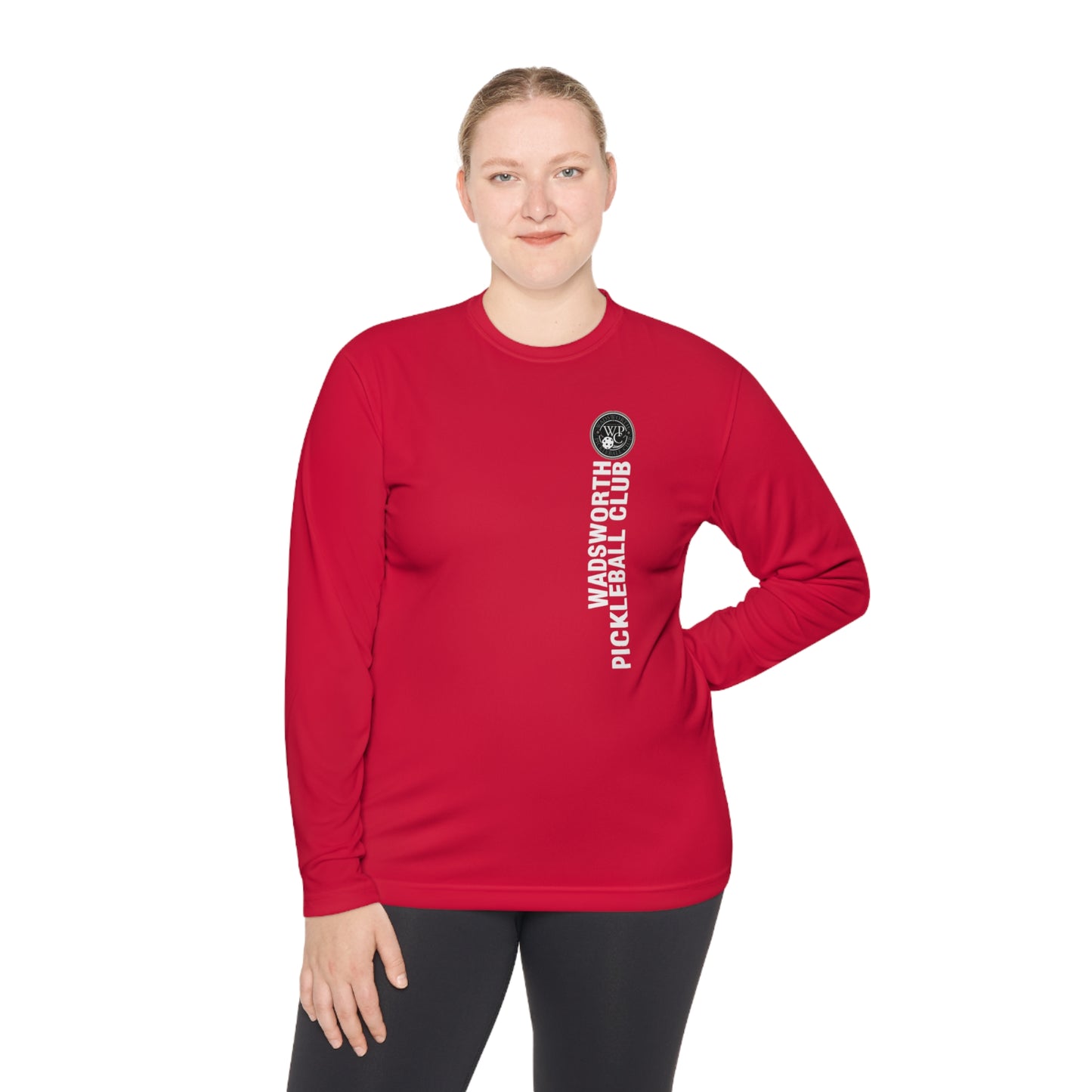 WPC GRAY-WHITE LOGO SPORT-TEK (FRONT & BACK) - Unisex Lightweight Long Sleeve Tee