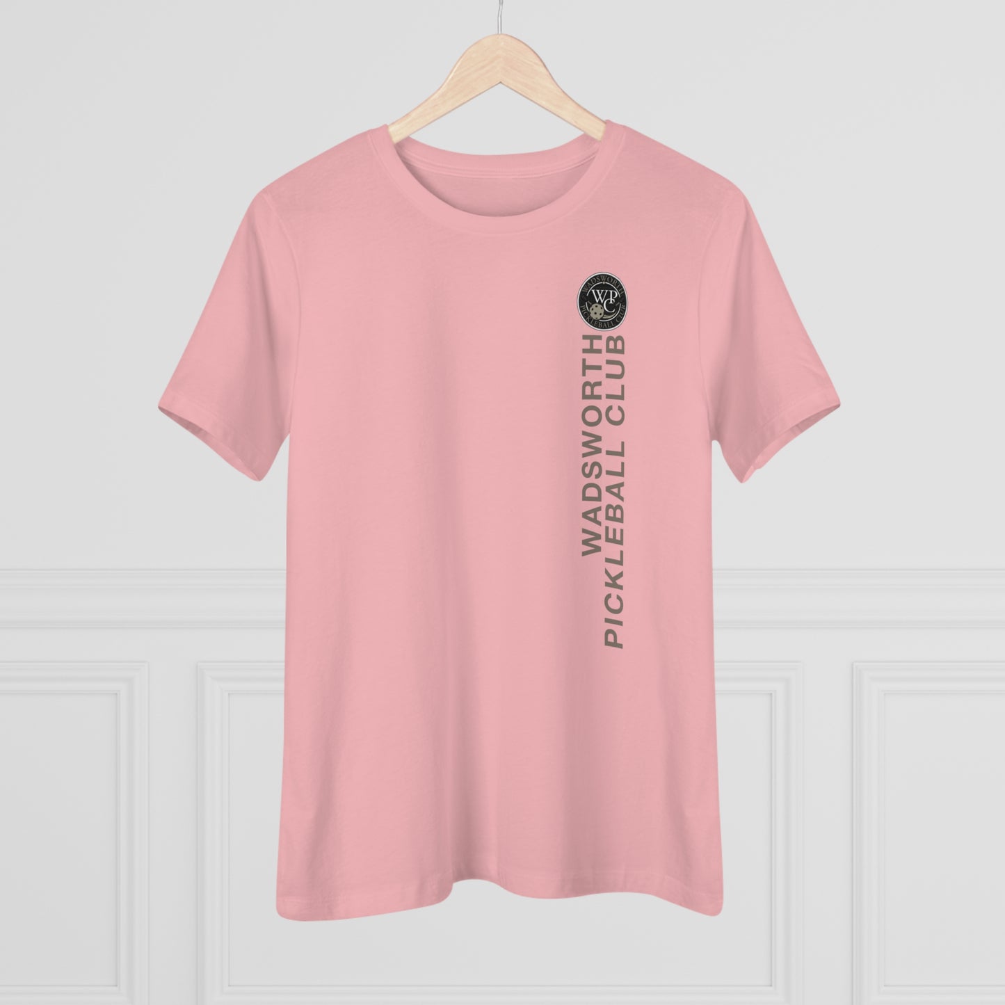 WPC VERTICAL GRAY WHITE, Relaxed Fit Women's T-shirt