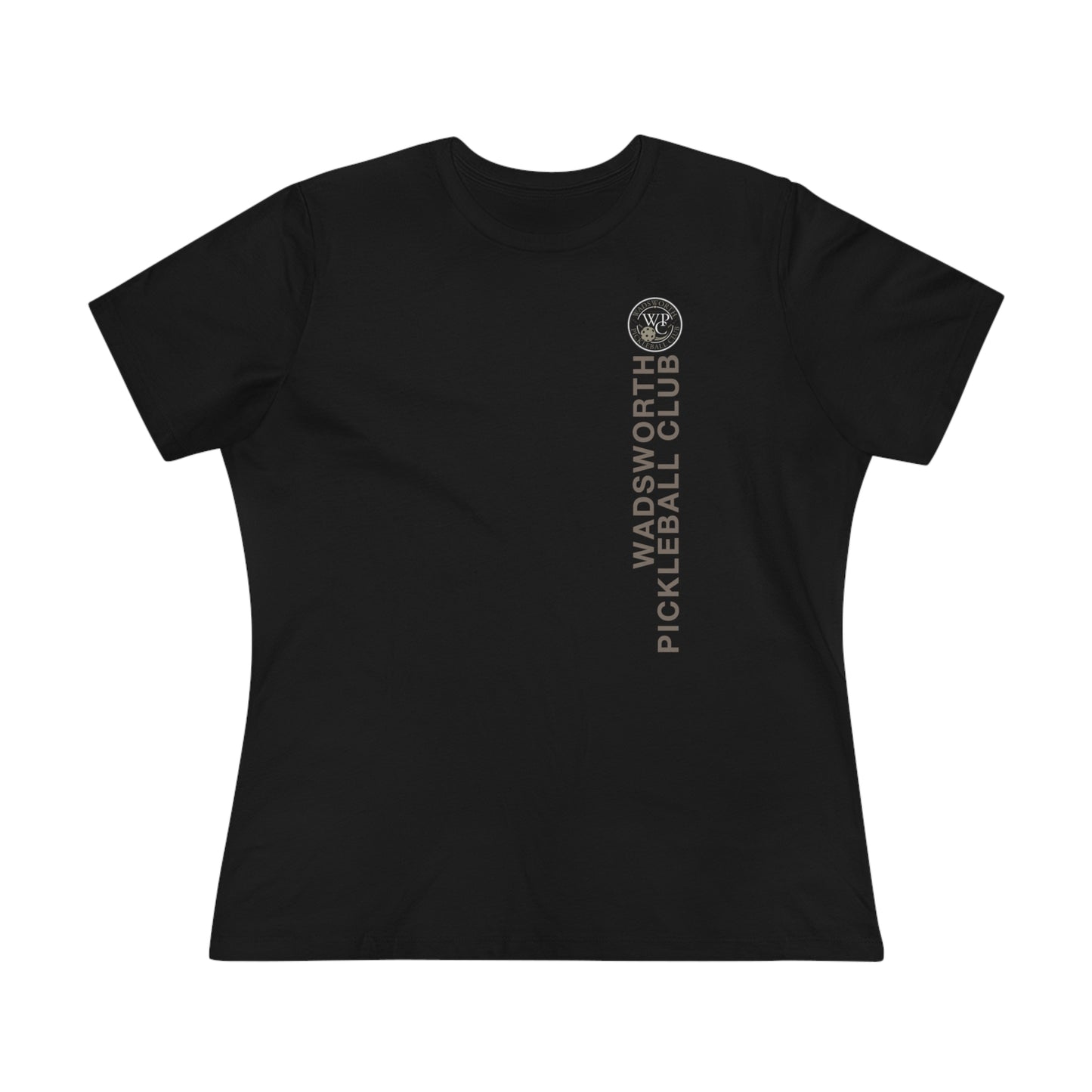 WPC VERTICAL GRAY WHITE, Relaxed Fit Women's T-shirt