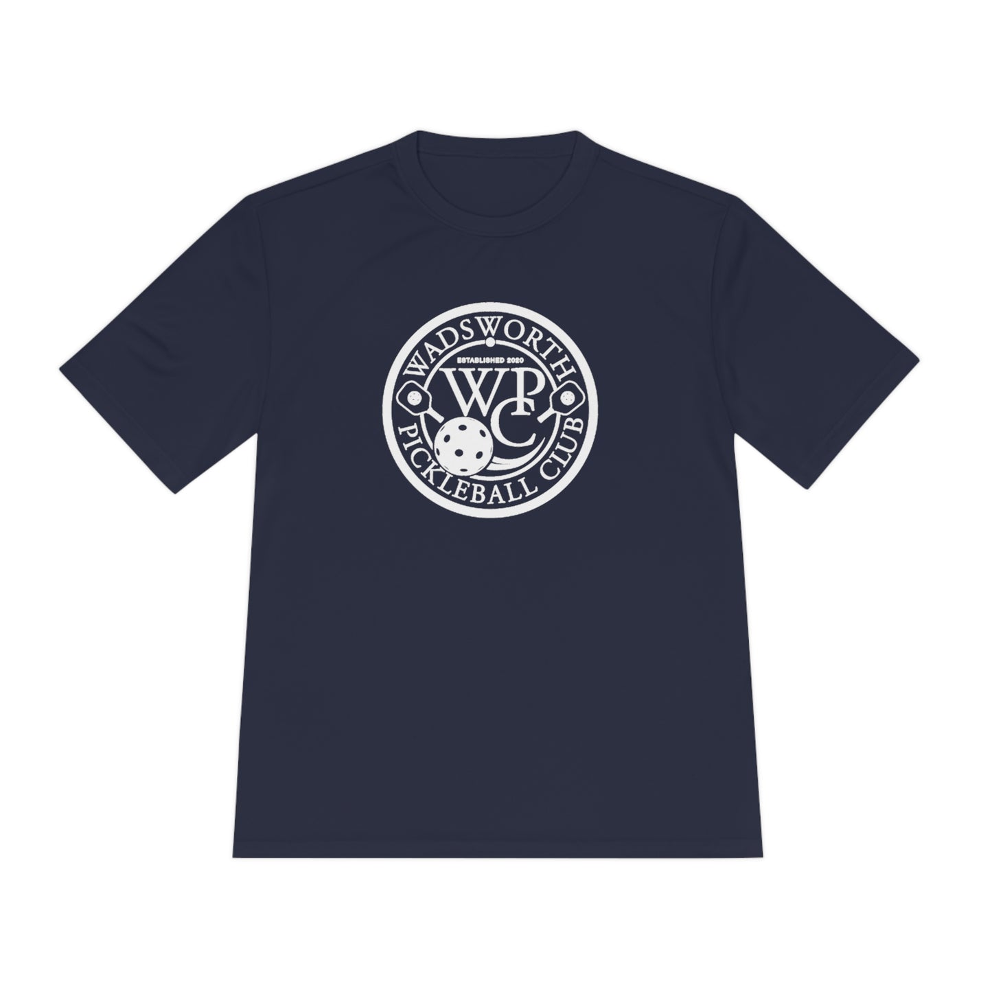 WPC BLACK-WHITE LOGO SPORT-TEK (FRONT & PICKLEBALL BACK) - Unisex Moisture Wicking Tee