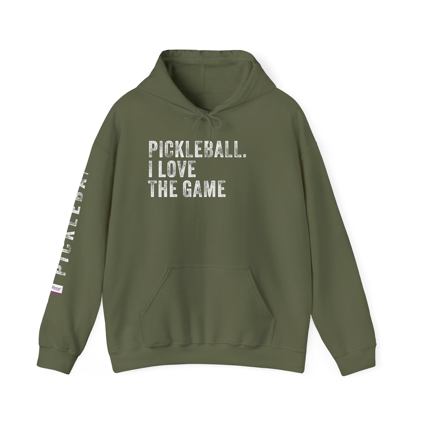 PICKLEBALL. I LOVE THE GAME. Unisex Heavy Blend™ Hooded Sweatshirt