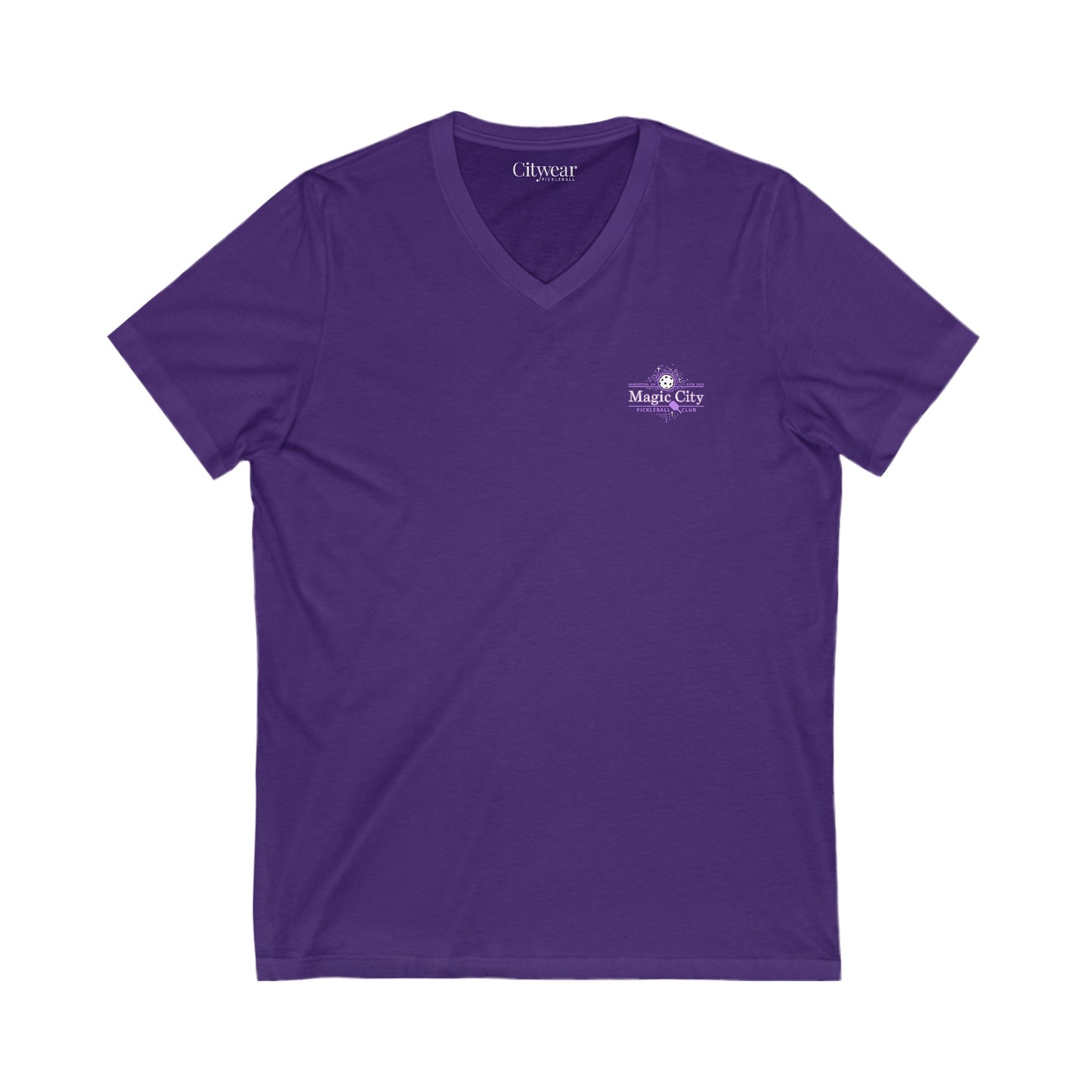 MCPC LOGO (FRONT ONLY) Unisex Jersey Short Sleeve V-Neck Tee
