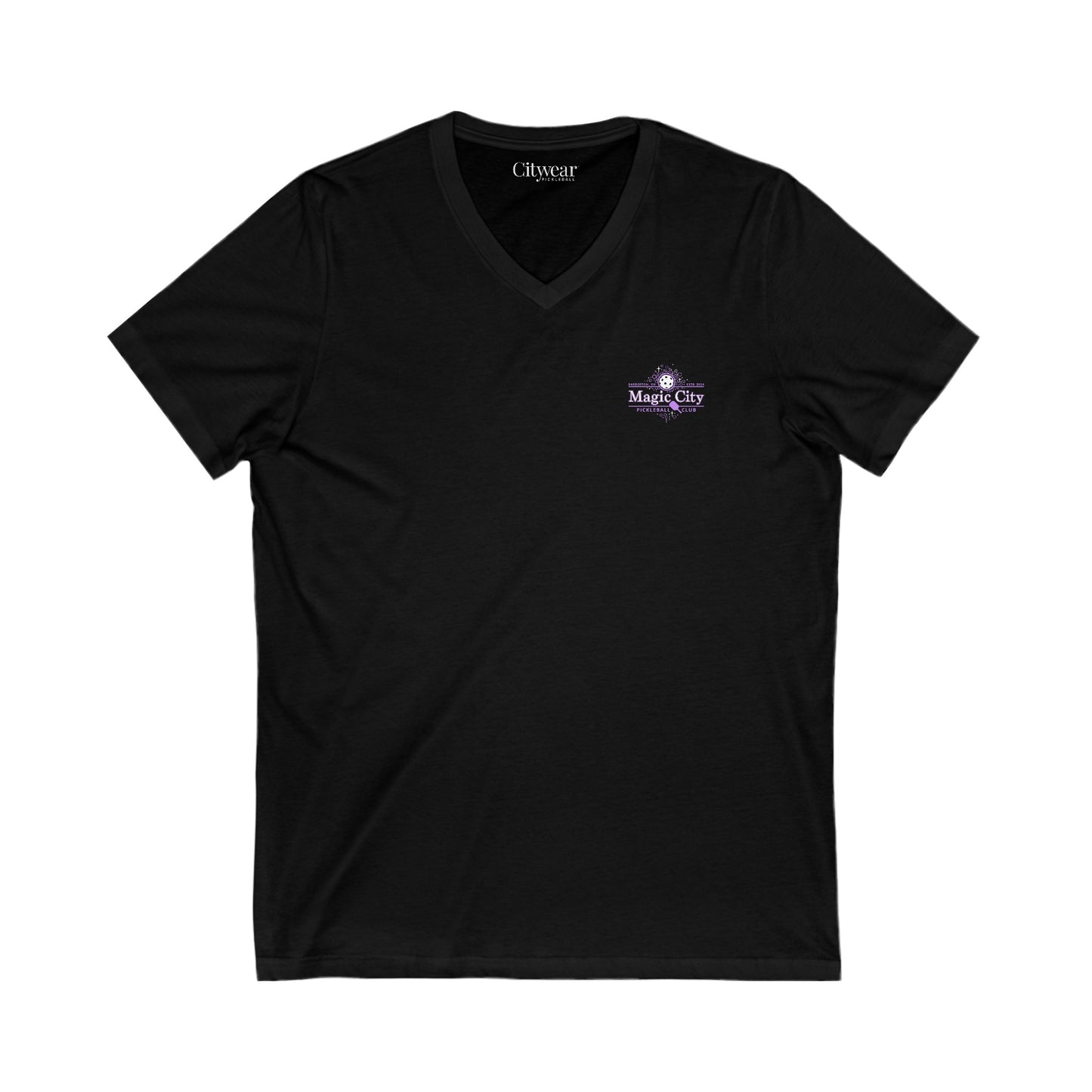 MCPC LOGO (FRONT ONLY) Unisex Jersey Short Sleeve V-Neck Tee