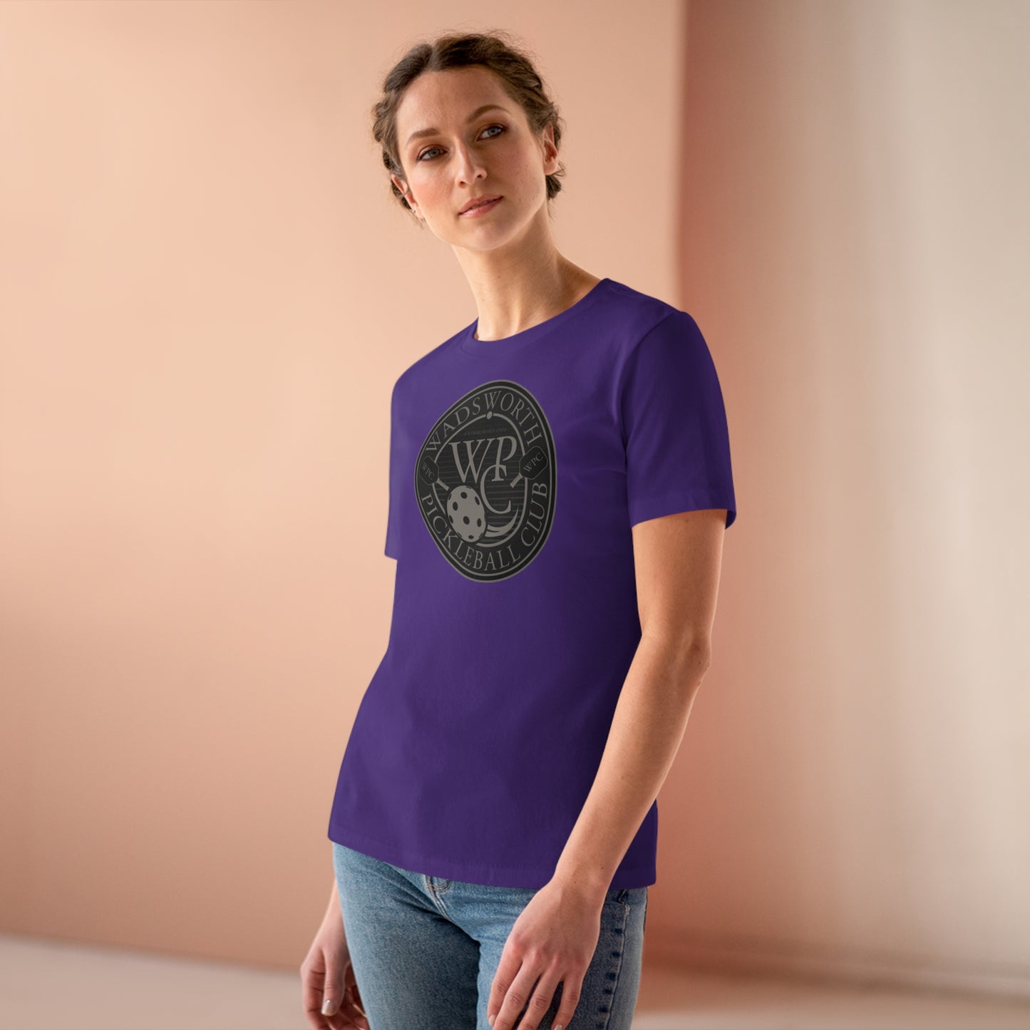 WPC GRAY BLACK, Relaxed Fit Women's T-shirt