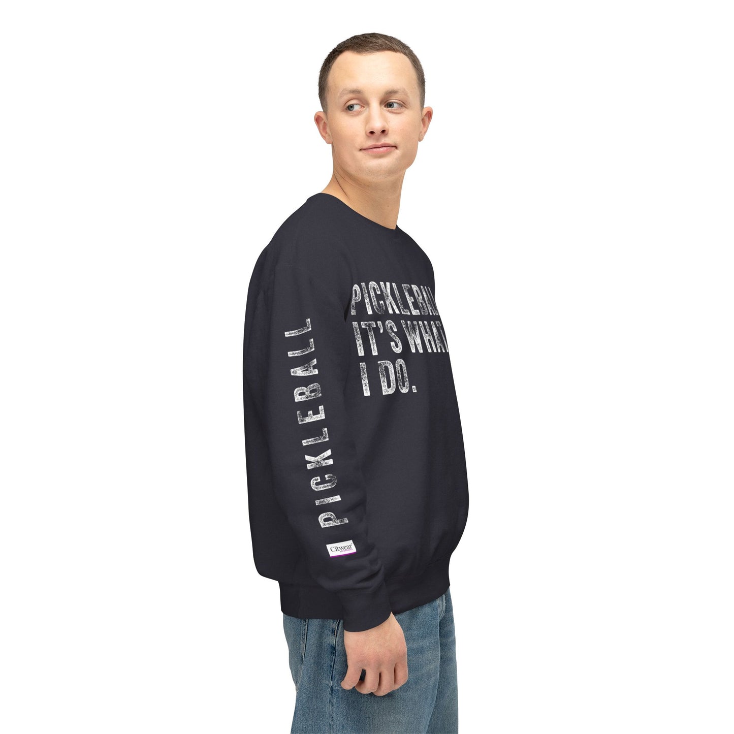PICKLEBALL, IT'S WHAT I DO., Unisex Lightweight Crewneck Sweatshirt
