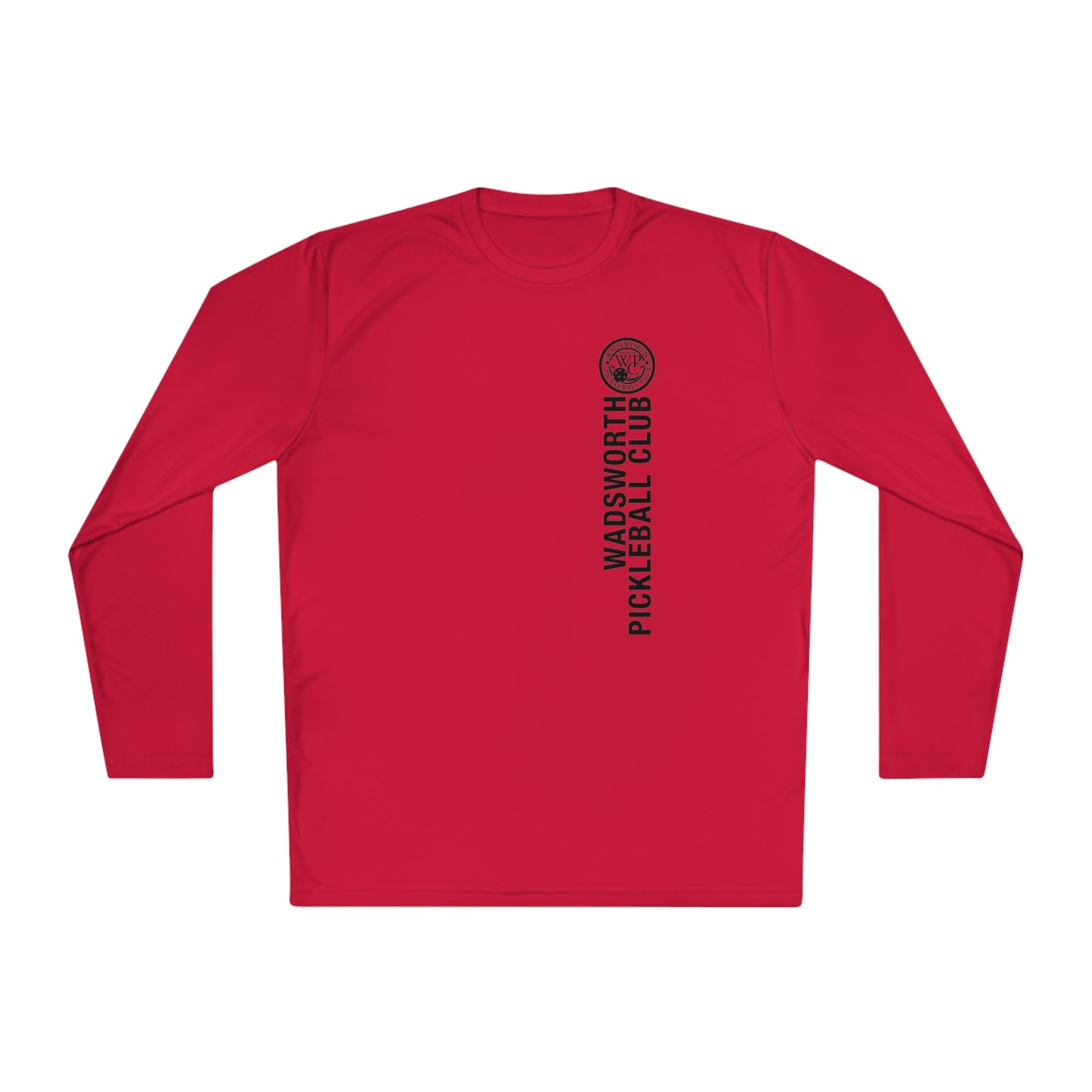 WPC WHITE-BLACK VERTICAL LOGO SPORT-TEK (FRONT & BACK) - Unisex Lightweight Long Sleeve Tee
