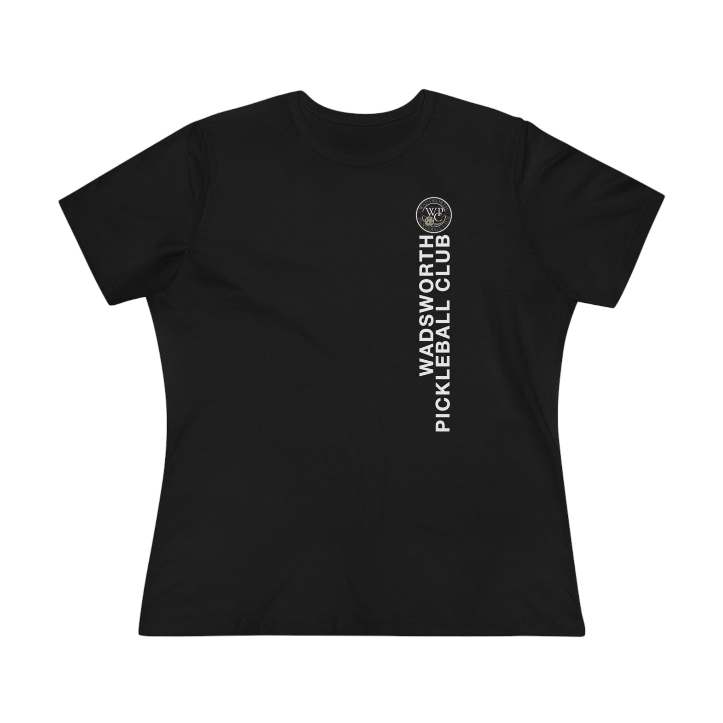 WPC VERTICAL WHITE, Relaxed Fit Women's T-shirt