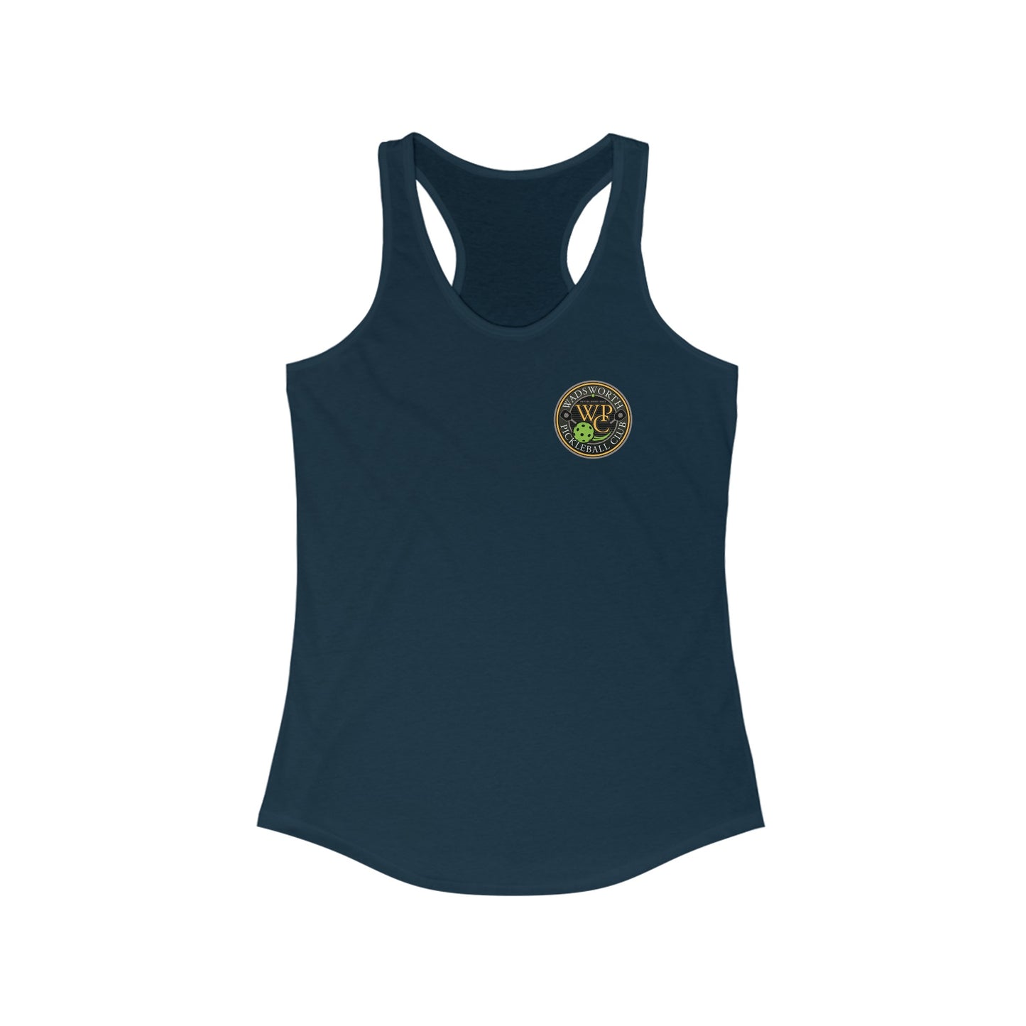 WPC COLOR POCKET LOGO (FRONT ONLY) Women's Ideal Racerback Tank