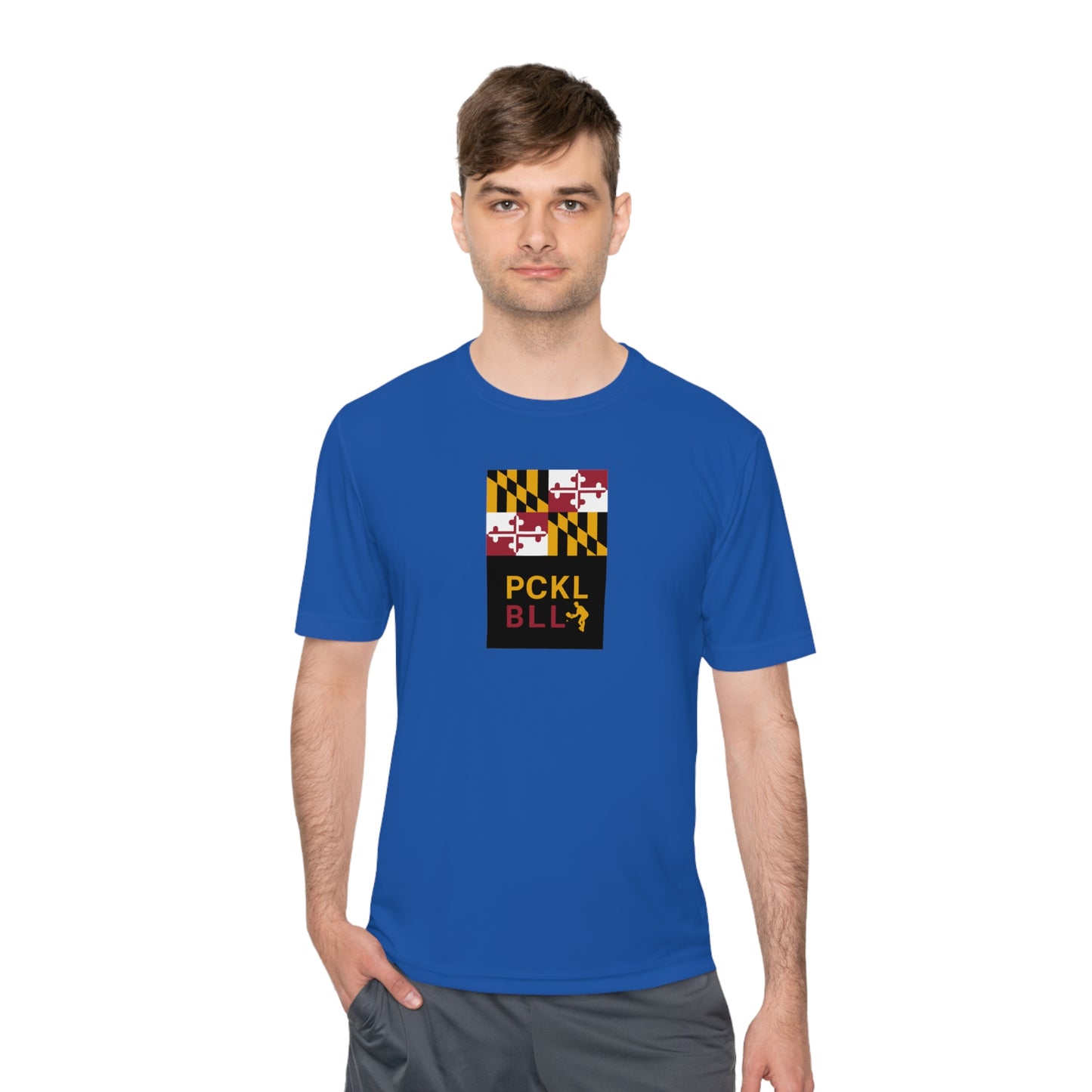 MD FLAG, PCKL-BLL MAN ATHLETE- Unisex Moisture Wicking Tee