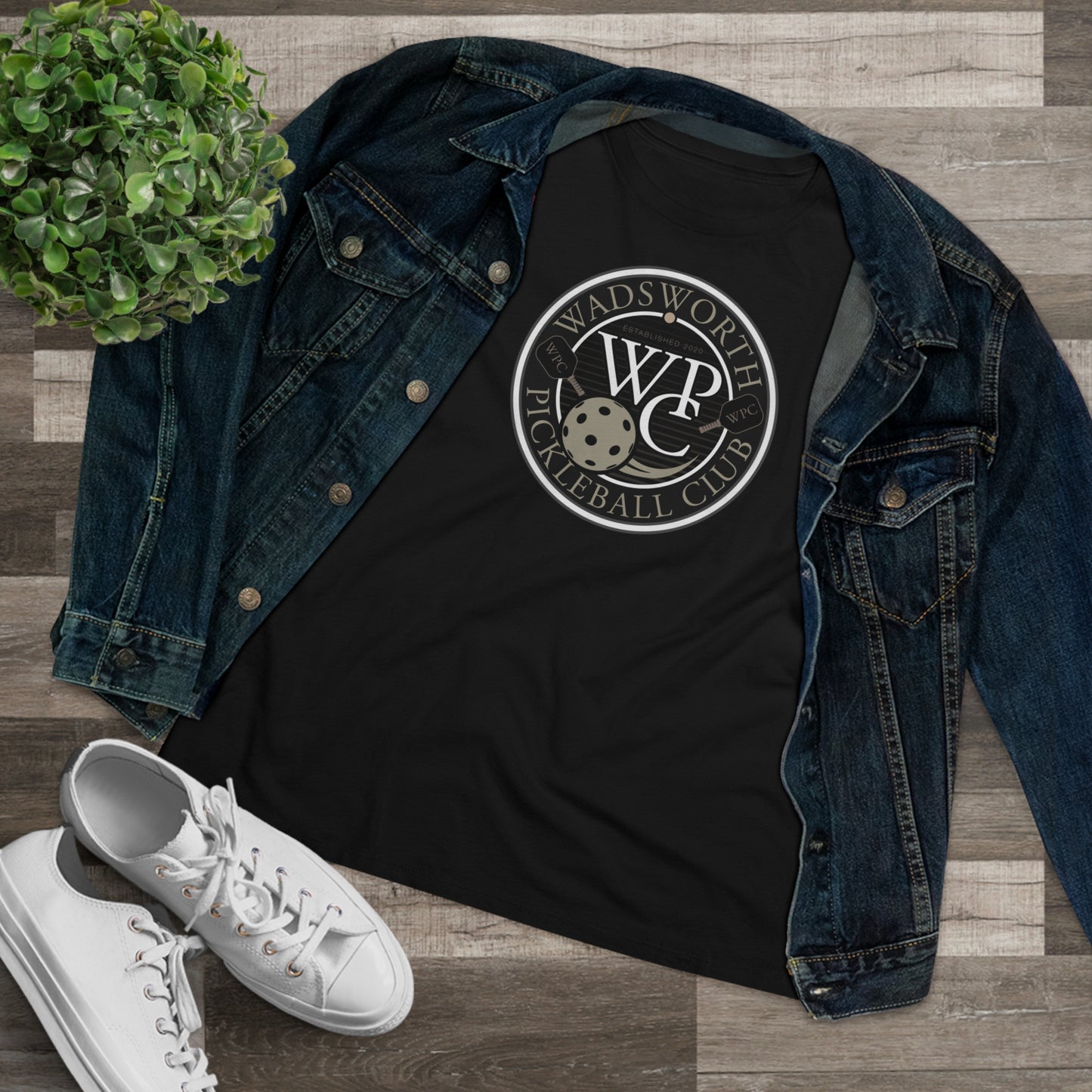 WPC GRAY WHITE, Relaxed Fit Women's T-shirt