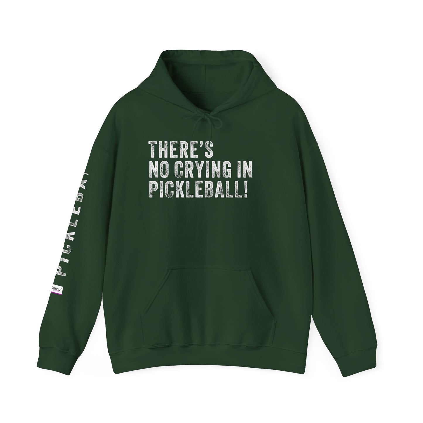 THERE'S NO CRYING IN PICKLEBALL!, Unisex Heavy Blend™ Hooded Sweatshirt