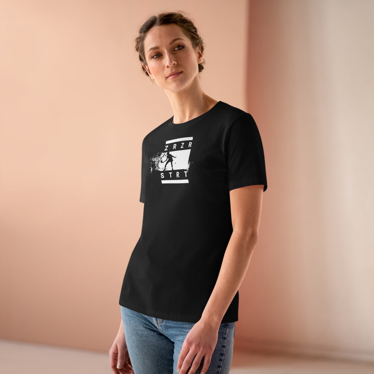 ZERO, ZERO, START, Relaxed Fit Women's T-shirt