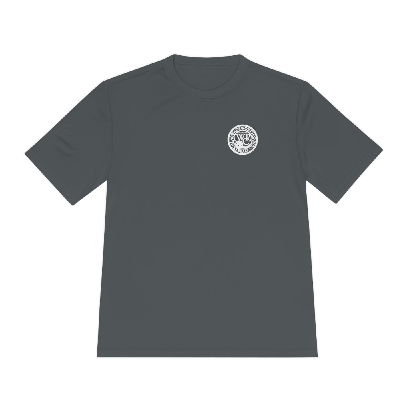WPC BLACK-WHITE POCKET LOGO SPORT-TEK (FRONT & LOGO BACK) - Unisex Moisture Wicking Tee
