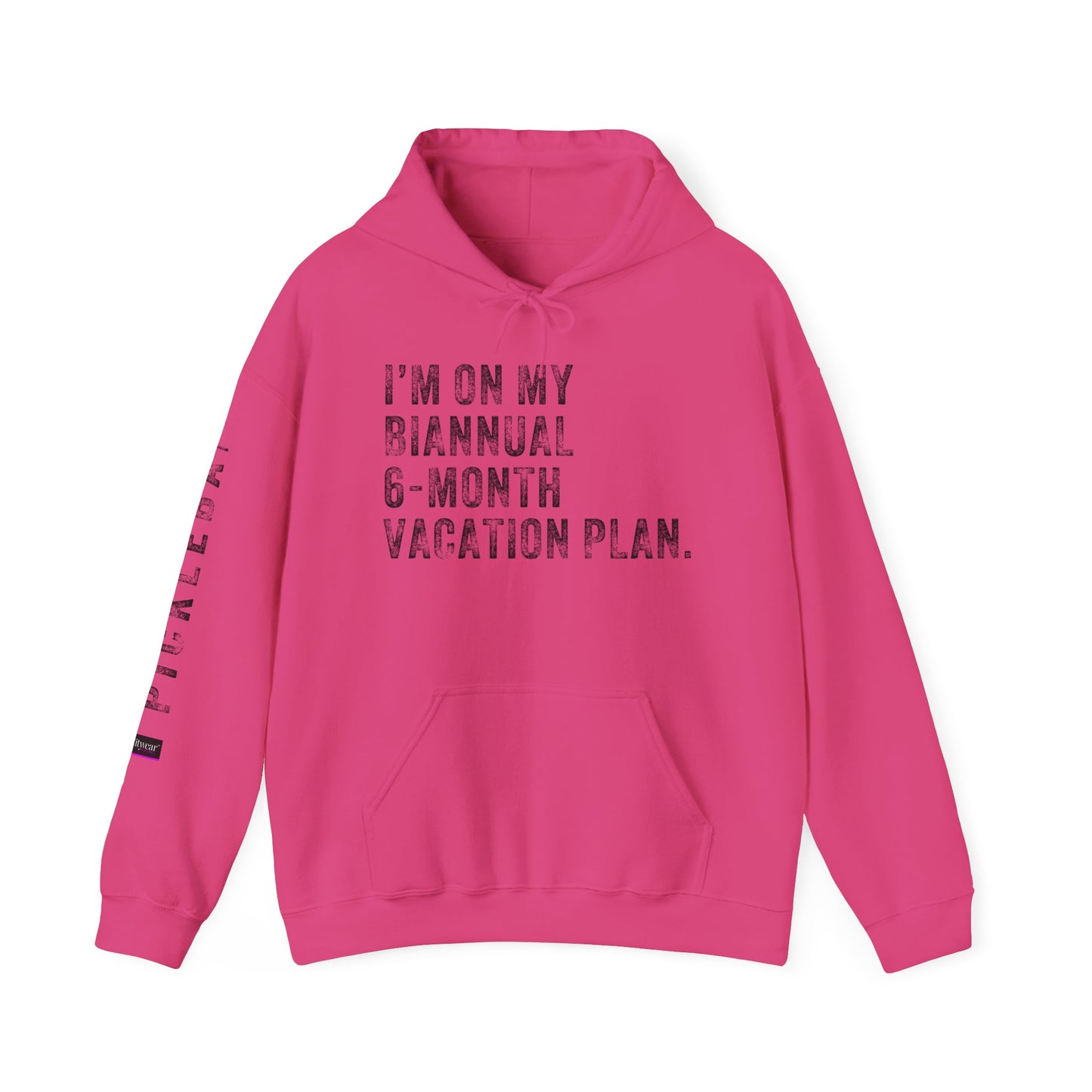 I'M ON MY BIANNUAL 6-MONTH VACATION, Unisex Heavy Blend™ Hooded Sweatshirt