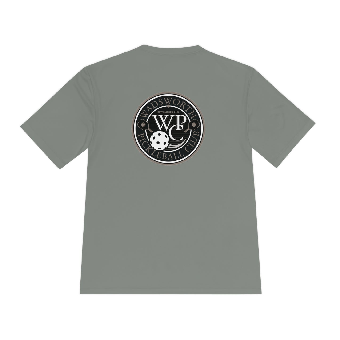 WPC GRAY POCKET LOGO SPORT-TEK (FRONT & LOGO BACK) - Unisex Moisture Wicking Tee