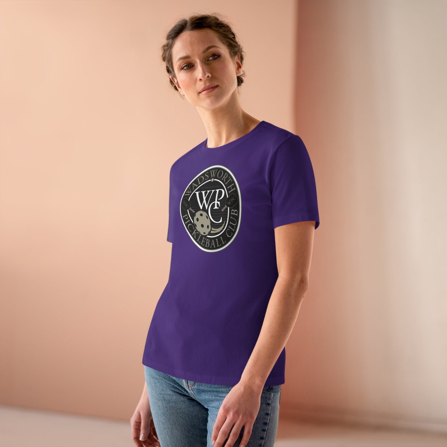 WPC GRAY WHITE, Relaxed Fit Women's T-shirt
