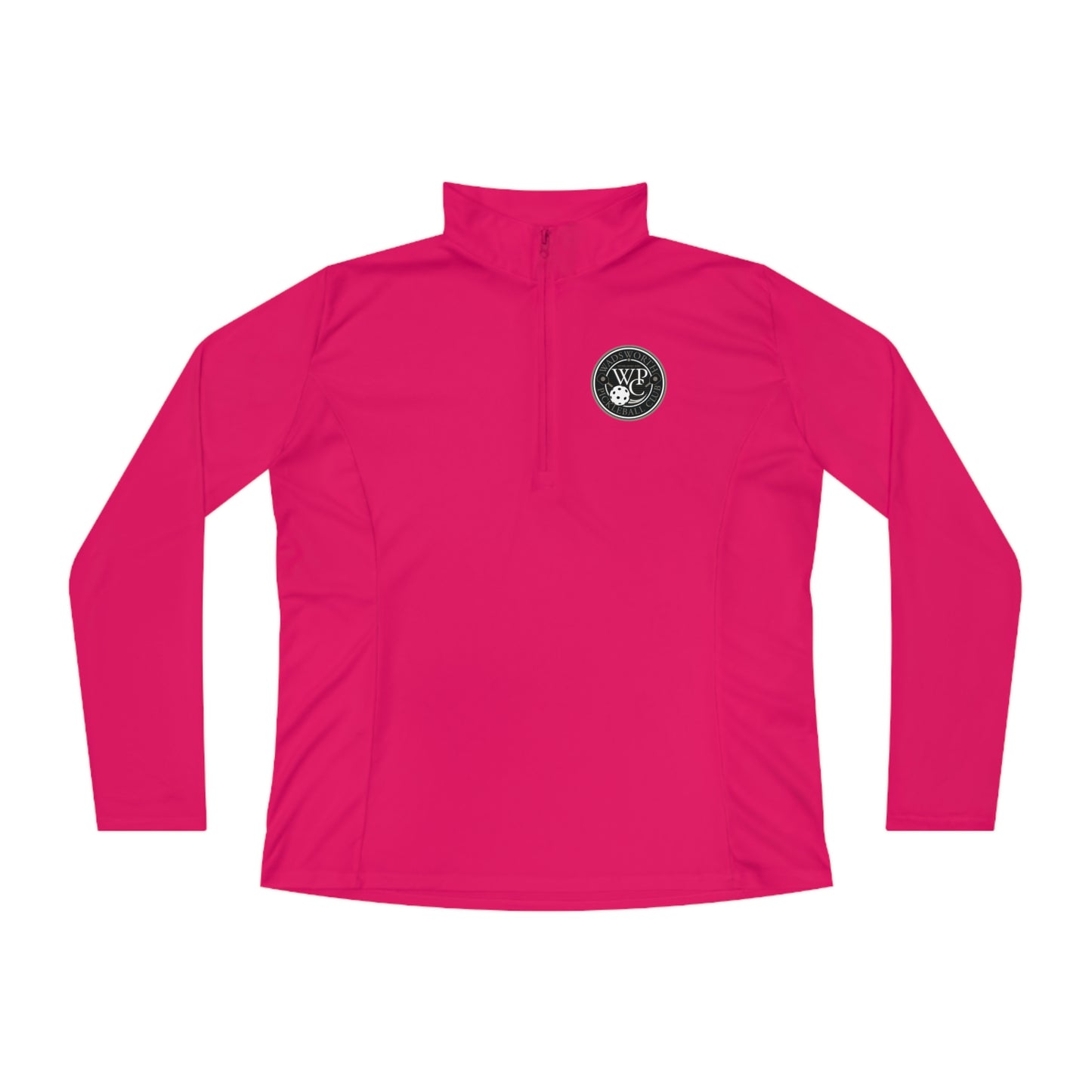WPC CIRCULAR GRAY LOGOS LADIES SPORT-TEK (FRONT & BACK) - Ladies Quarter-Zip Pullover