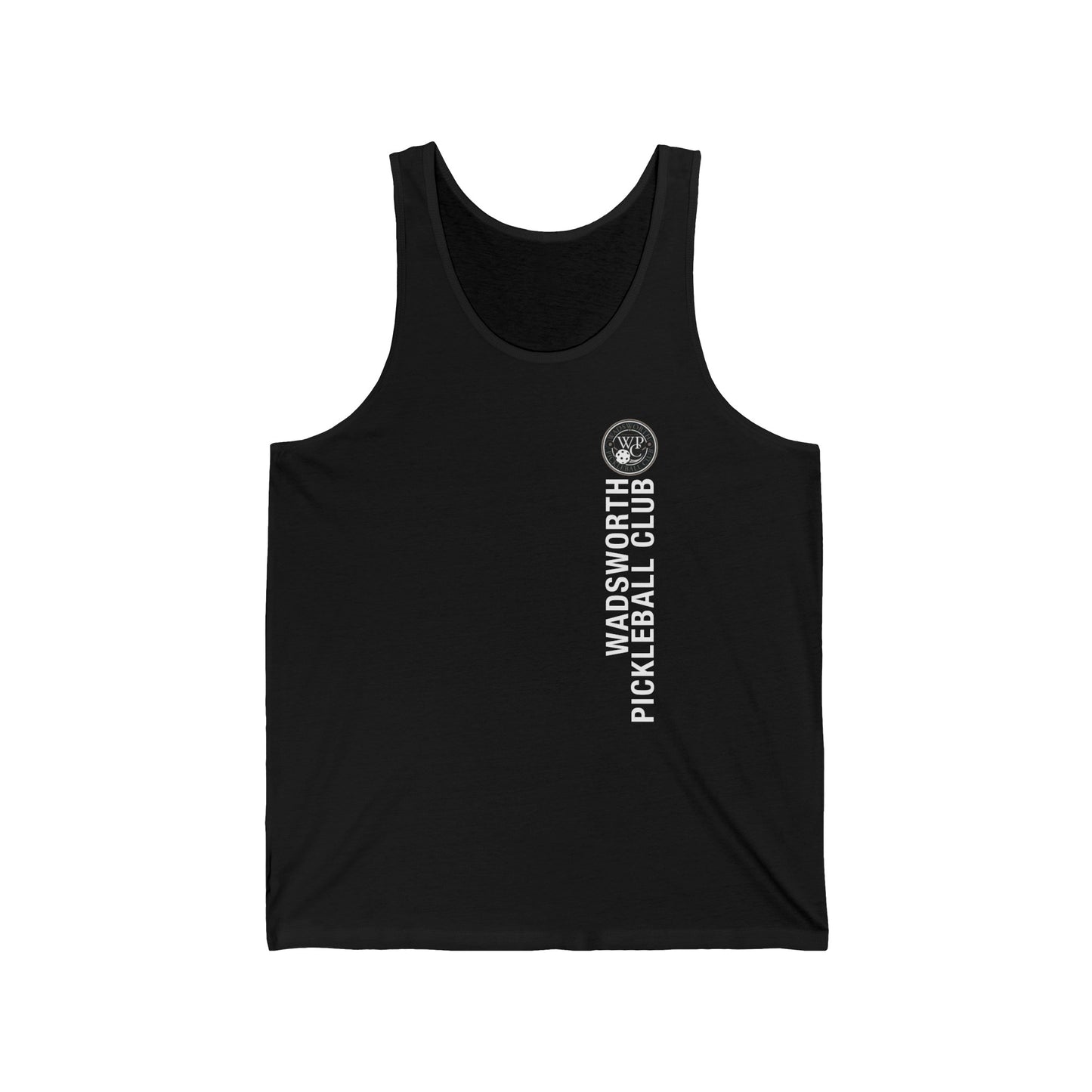 WPC GRAY VERTICAL LOGO (FRONT & PICKLEBALL BACK) - Unisex Jersey Tank
