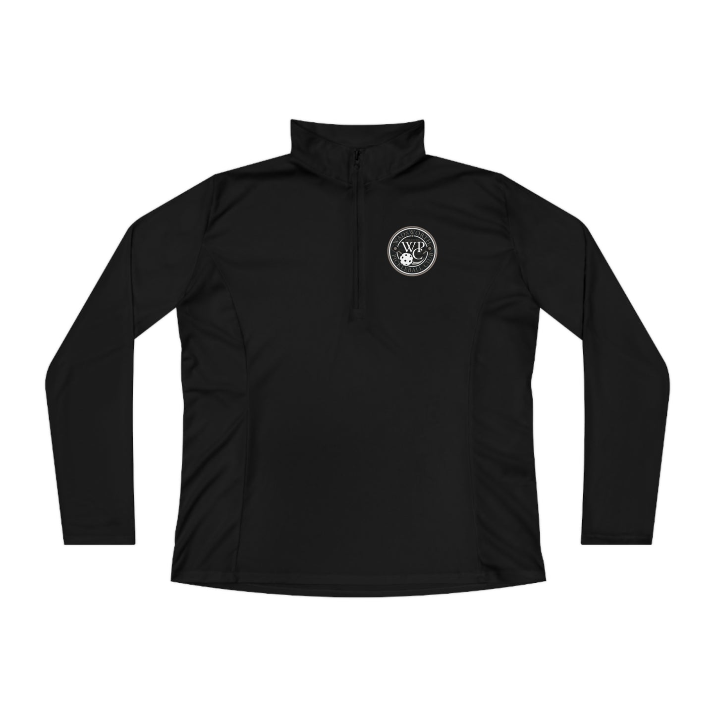 WPC GRAY LOGO LADIES SPORT-TEK (FRONT & PICKLEBALL BACK) - Ladies Quarter-Zip Pullover