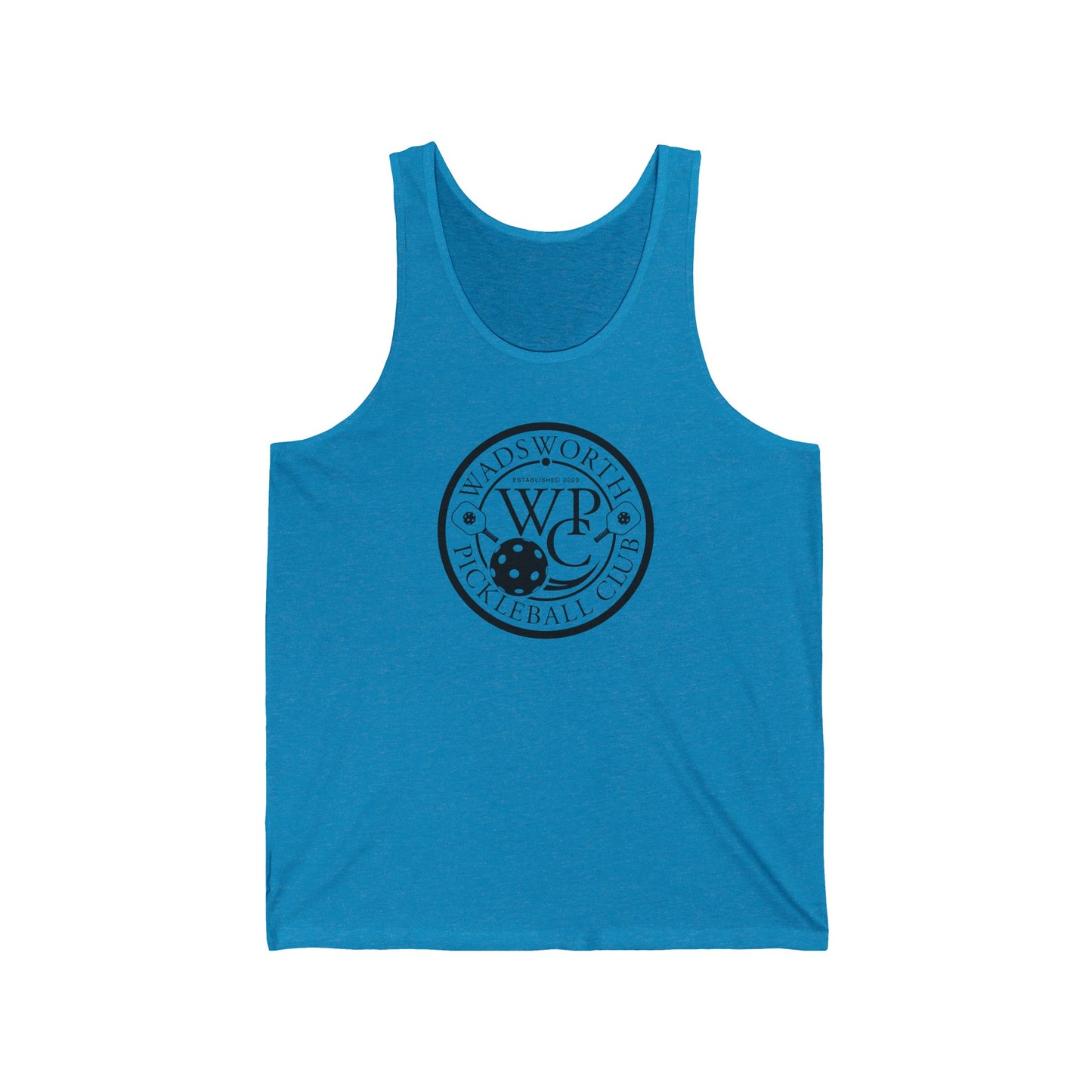 WPC WHITE-BLACK LOGO (FRONT & PICKLEBALL BACK) - Unisex Jersey Tank