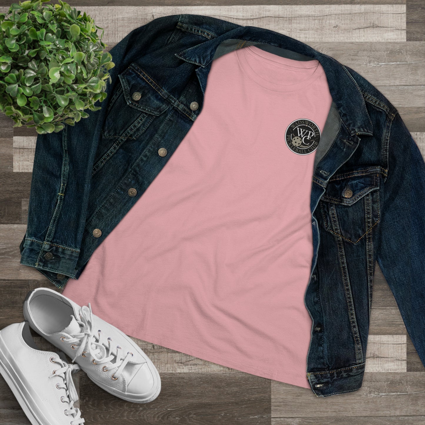 WPC GRAY WHITE, Relaxed Fit Women's T-shirt