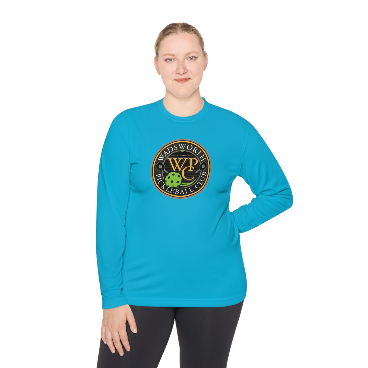 WPC COLOR LOGO SPORT-TEK (FRONT & PICKLEBALL BACK) - Unisex Lightweight Long Sleeve Tee