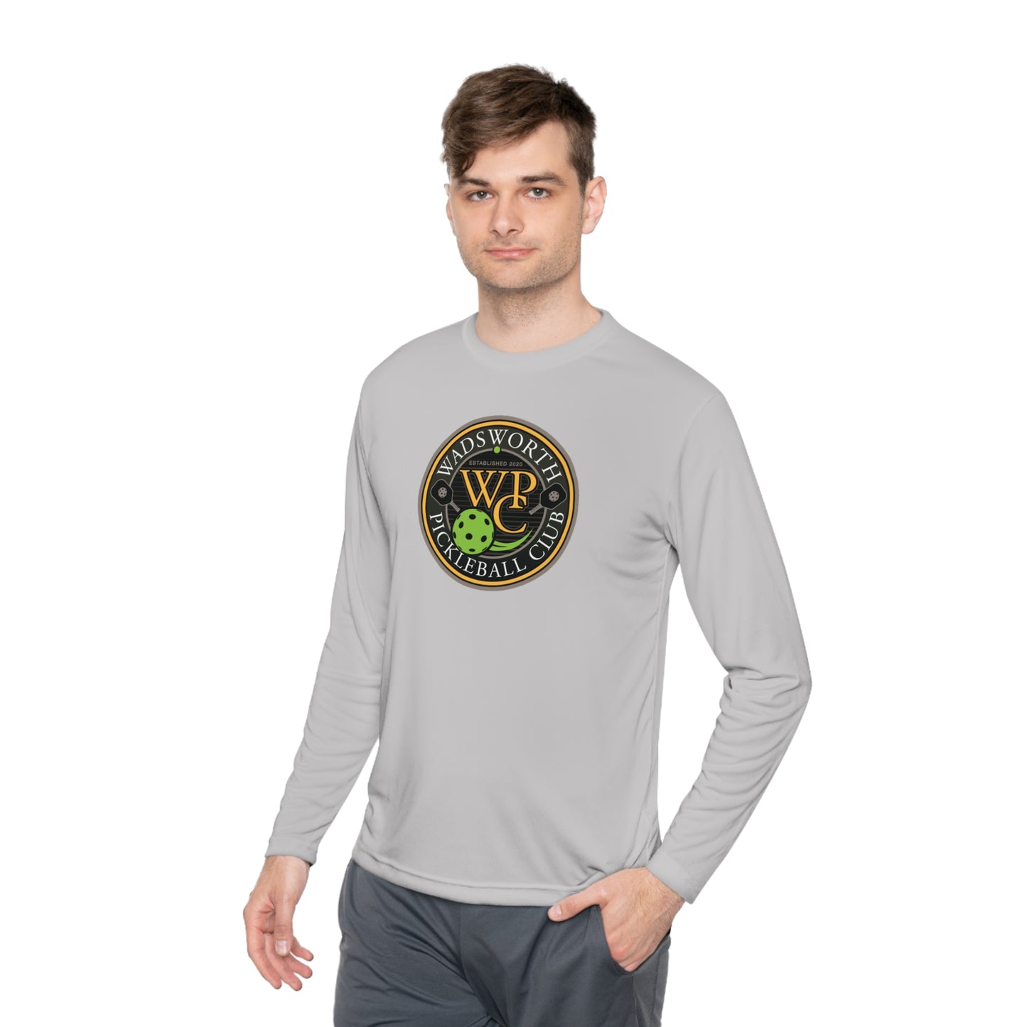 WPC COLOR LOGO SPORT-TEK (FRONT & PICKLEBALL BACK) - Unisex Lightweight Long Sleeve Tee
