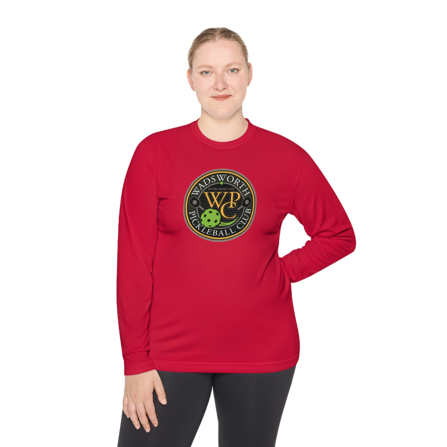 WPC COLOR LOGO SPORT-TEK (FRONT & PICKLEBALL BACK) - Unisex Lightweight Long Sleeve Tee