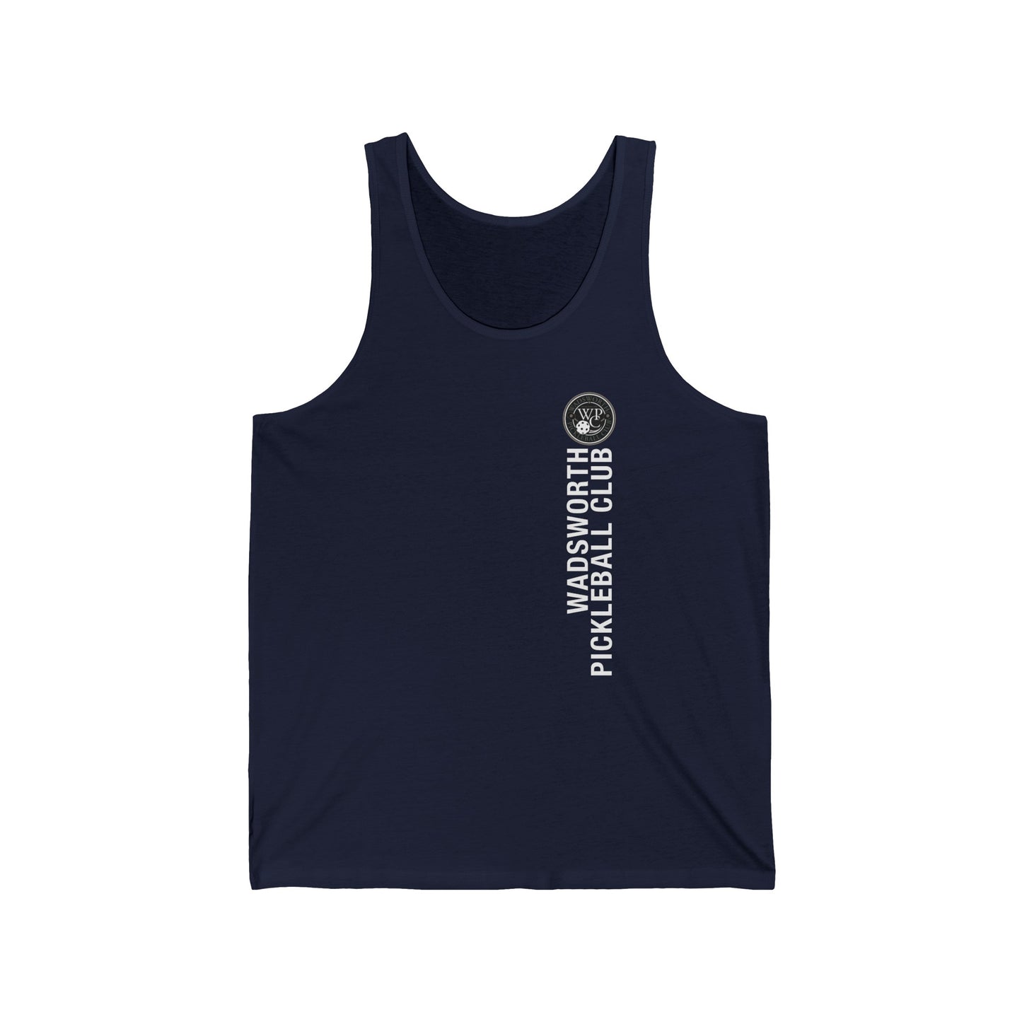 WPC GRAY VERTICAL LOGO (FRONT & PICKLEBALL BACK) - Unisex Jersey Tank