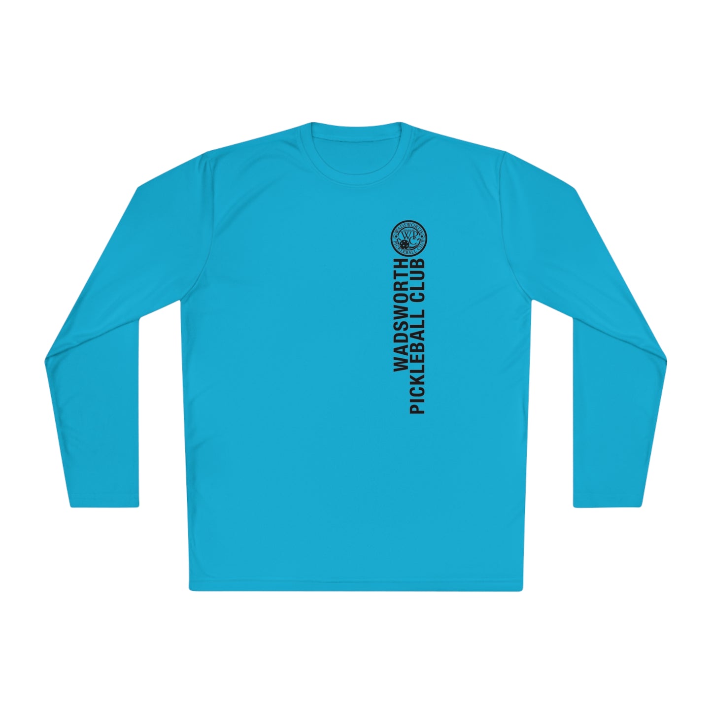 WPC WHITE-BLACK VERTICAL LOGO SPORT-TEK (FRONT & BACK) - Unisex Lightweight Long Sleeve Tee