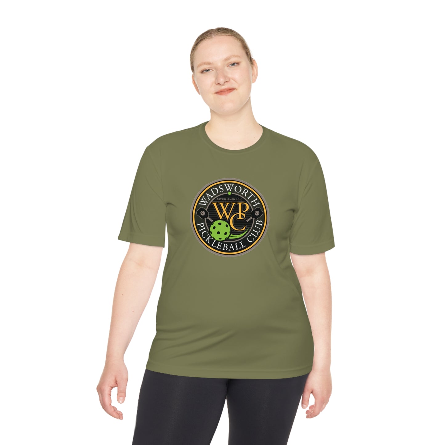 WPC COLOR LOGO SPORT-TEK (FRONT & PICKLEBALL BACK) - Unisex Moisture Wicking Tee