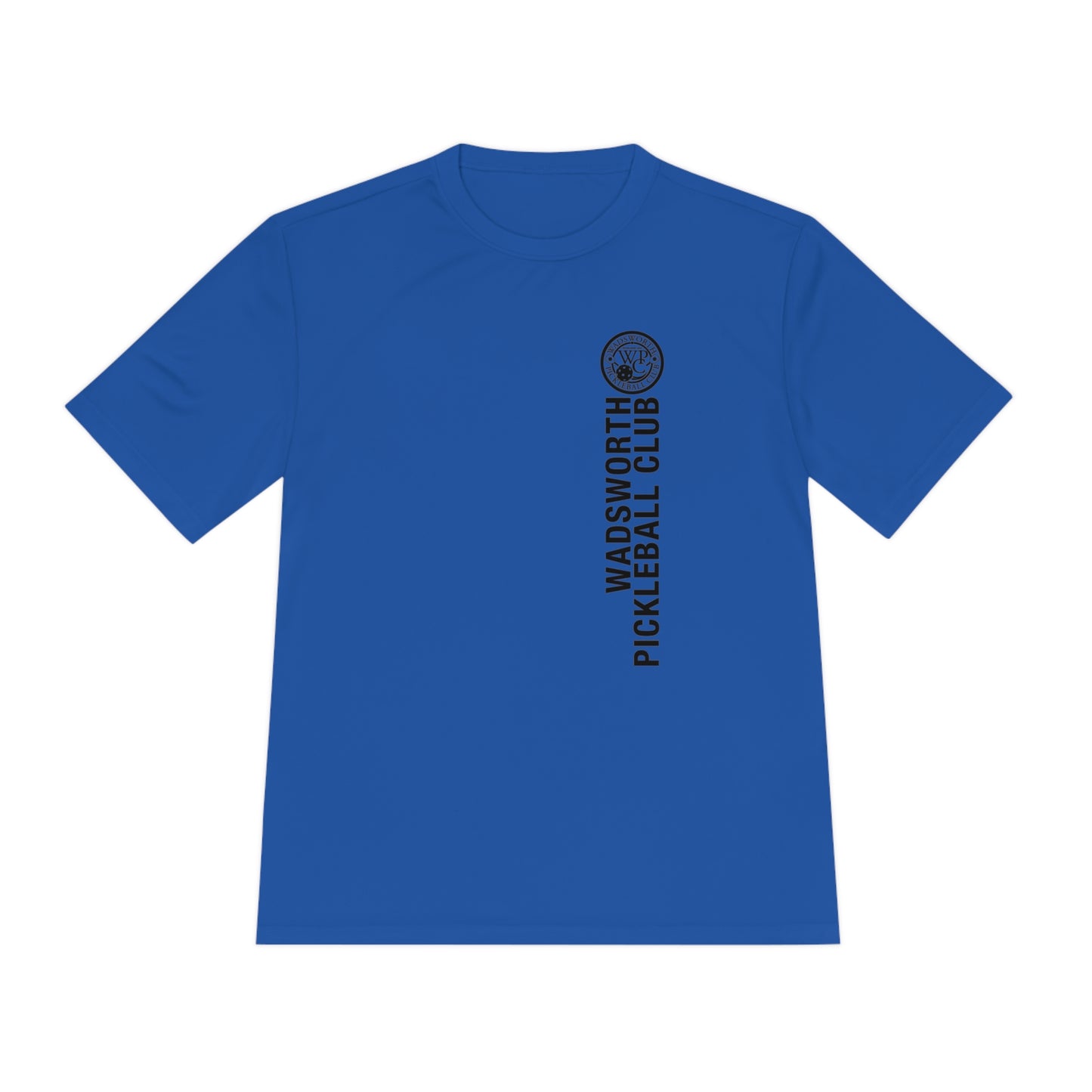 WPC BLACK VERTICAL LOGO SPORT-TEK (FRONT & LOGO BACK) - Unisex Moisture Wicking Tee