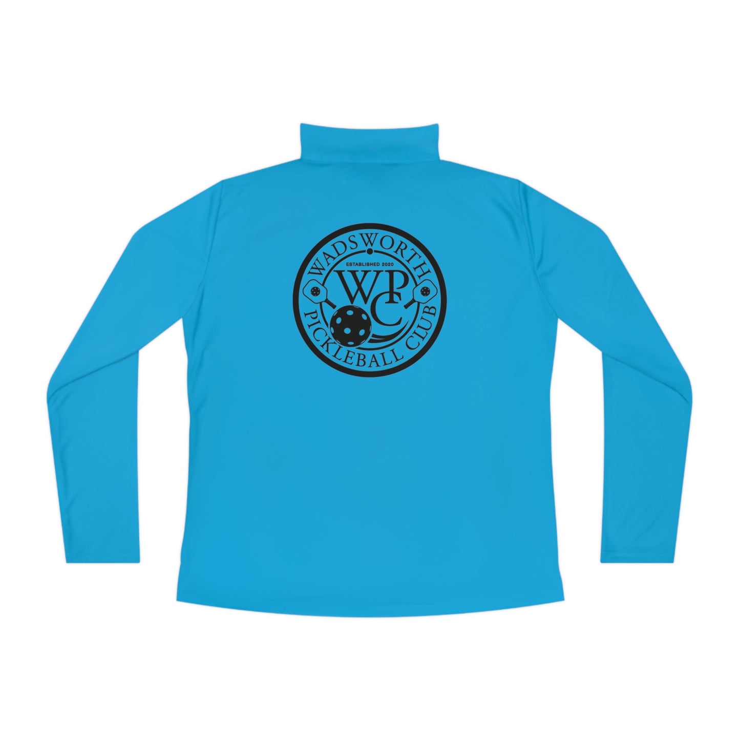 WPC BLACK-WHITE LOGOS LADIES SPORT-TEK (FRONT & BACK) - Ladies Quarter-Zip Pullover