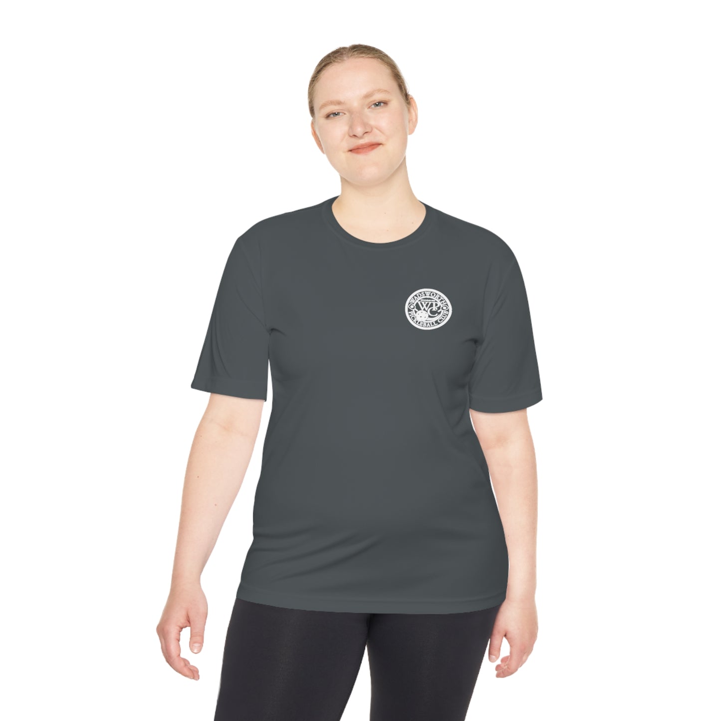 WPC BLACK-WHITE POCKET LOGO SPORT-TEK (FRONT & LOGO BACK) - Unisex Moisture Wicking Tee