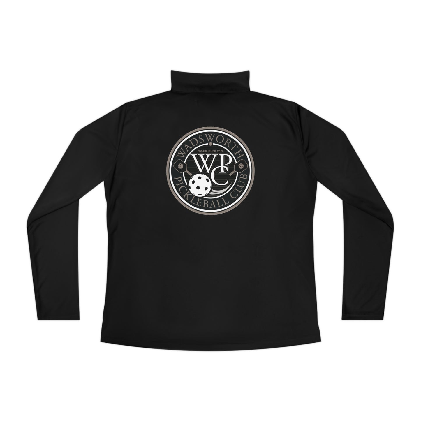 WPC CIRCULAR GRAY LOGOS LADIES SPORT-TEK (FRONT & BACK) - Ladies Quarter-Zip Pullover