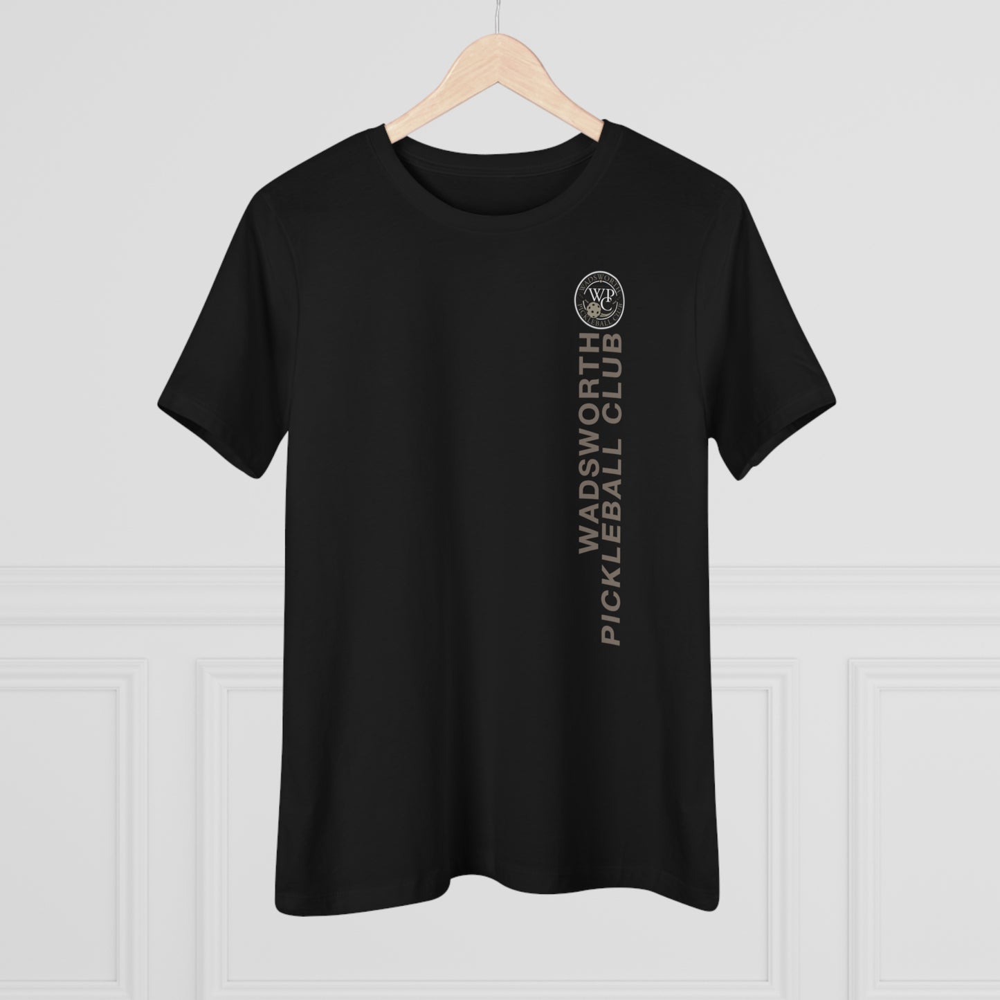WPC VERTICAL GRAY WHITE, Relaxed Fit Women's T-shirt