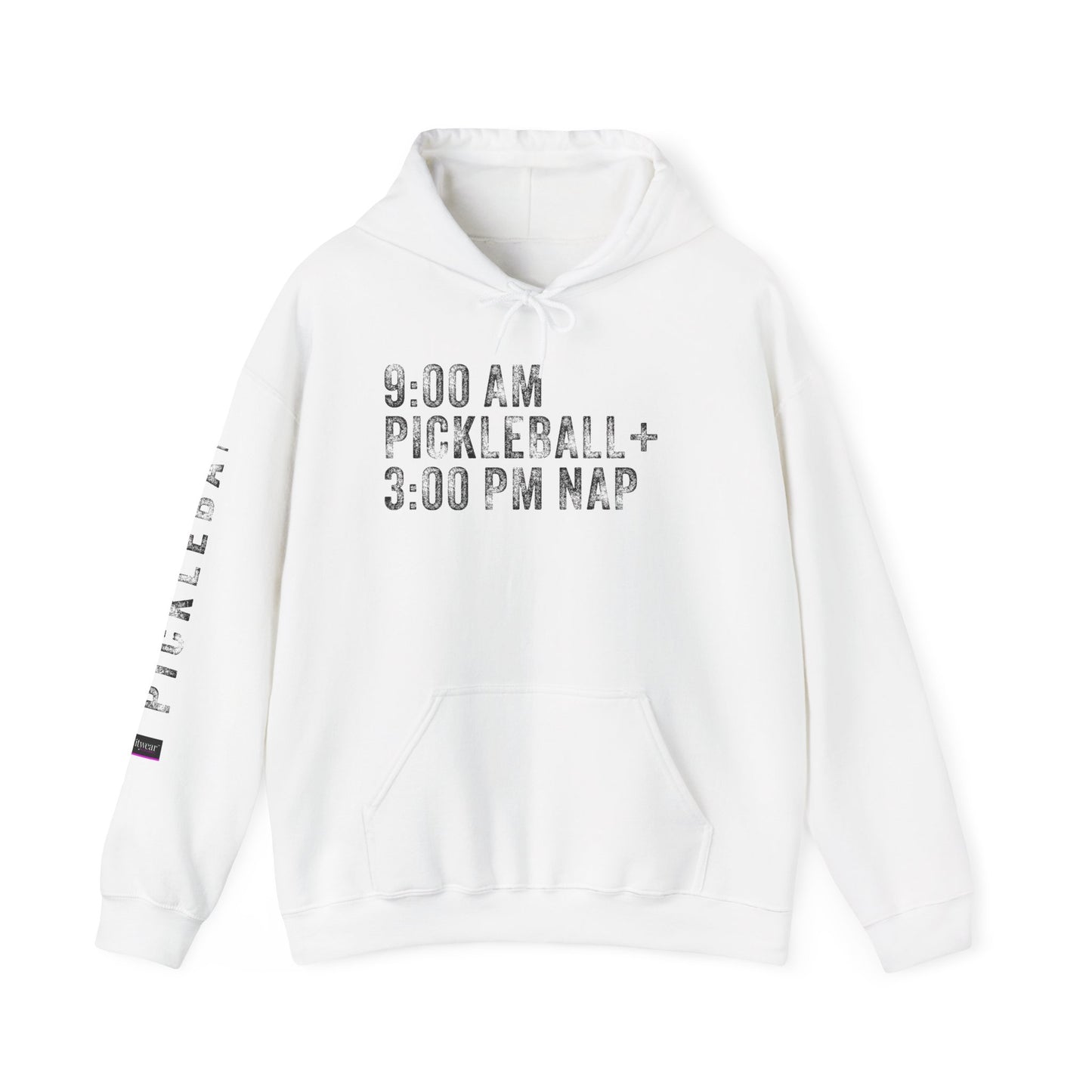 9:00 AM PICKLEBALL + 3:00 NAP, Unisex Heavy Blend™ Hooded Sweatshirt