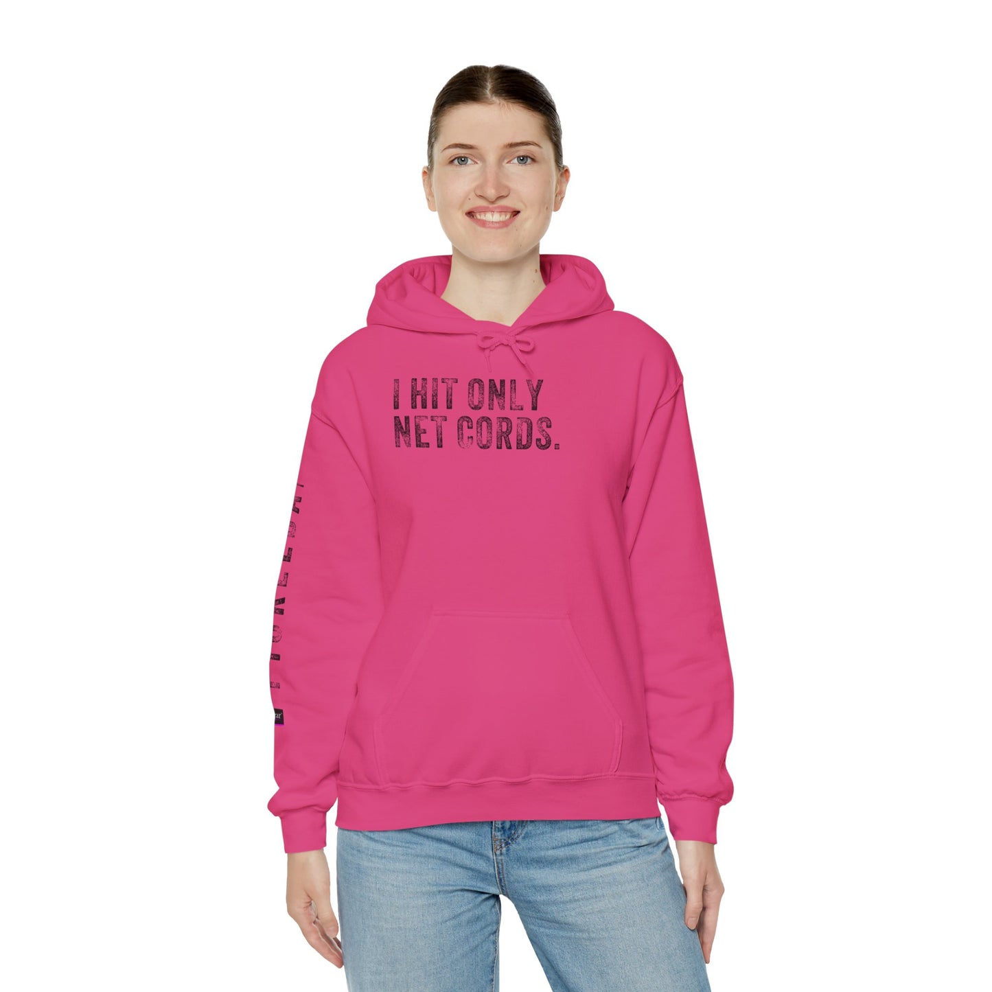 I HIT ONLY NET CORDS, Unisex Heavy Blend™ Hooded Sweatshirt