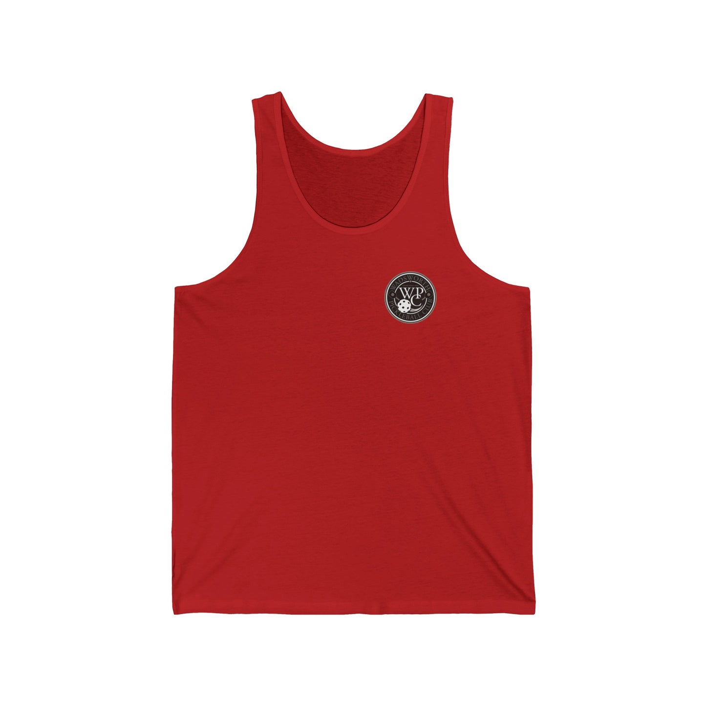 WPC GRAY POCKET LOGO (FRONT & PICKLEBALL BACK) - Unisex Jersey Tank