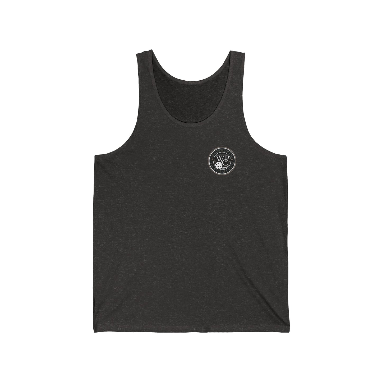 WPC GRAY POCKET LOGO (FRONT & PICKLEBALL BACK) - Unisex Jersey Tank