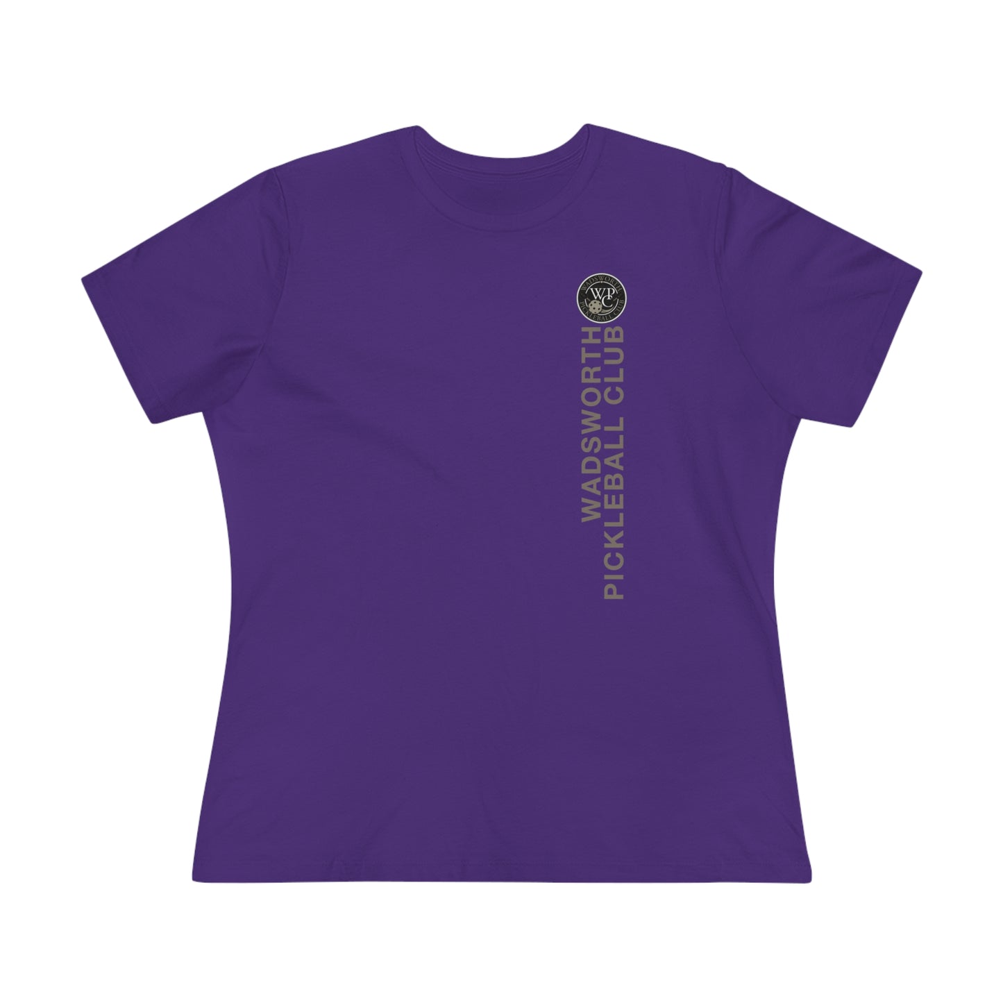 WPC VERTICAL GRAY WHITE, Relaxed Fit Women's T-shirt