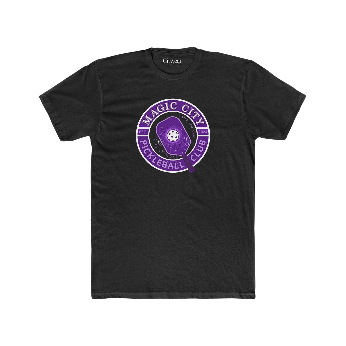 MCPC CIRCLE LOGO (FRONT & PICKLEBALL BACK) - Men's Cotton Crew Tee